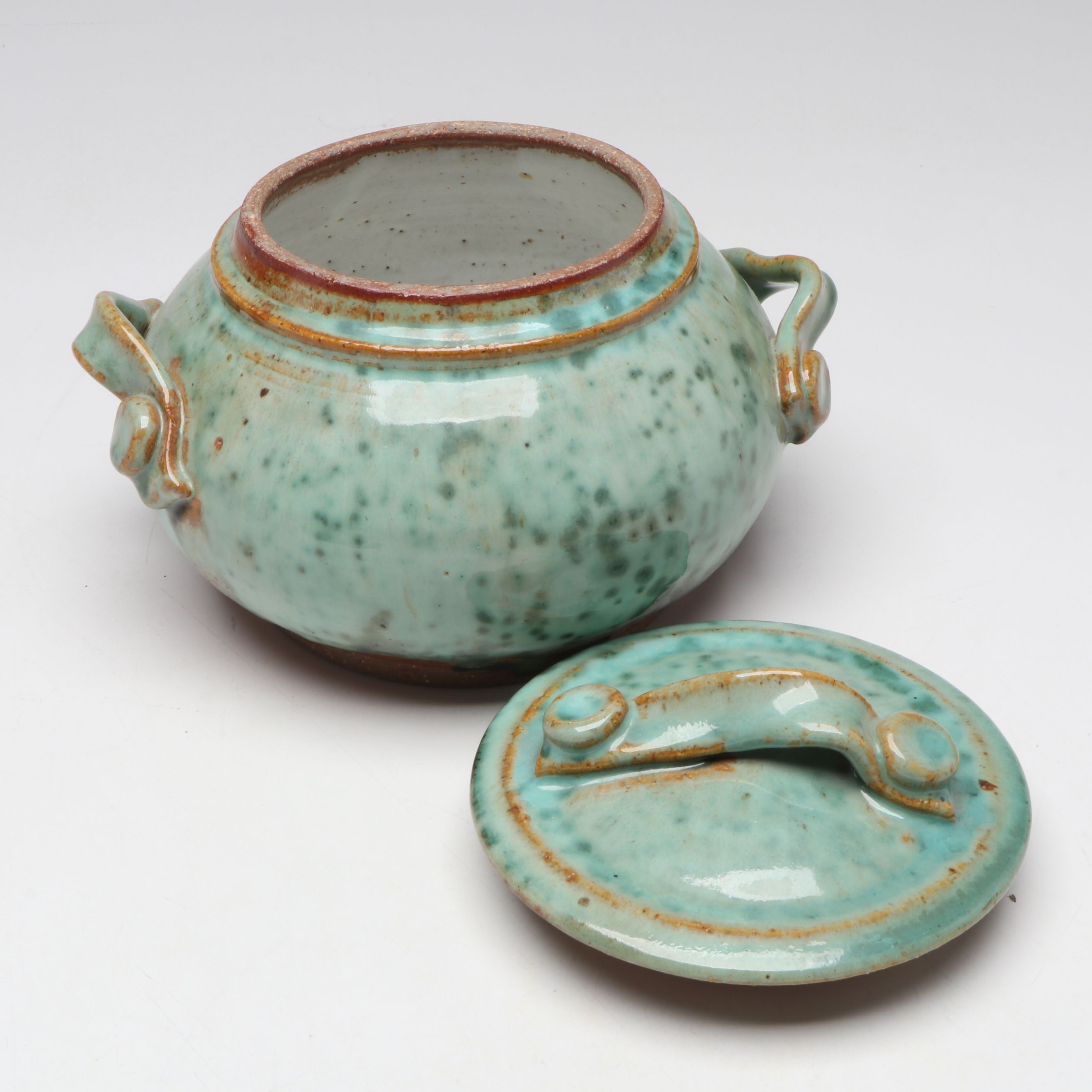 Signed Studio Art Pottery and Other Free Form Ceramic Wall Hanging