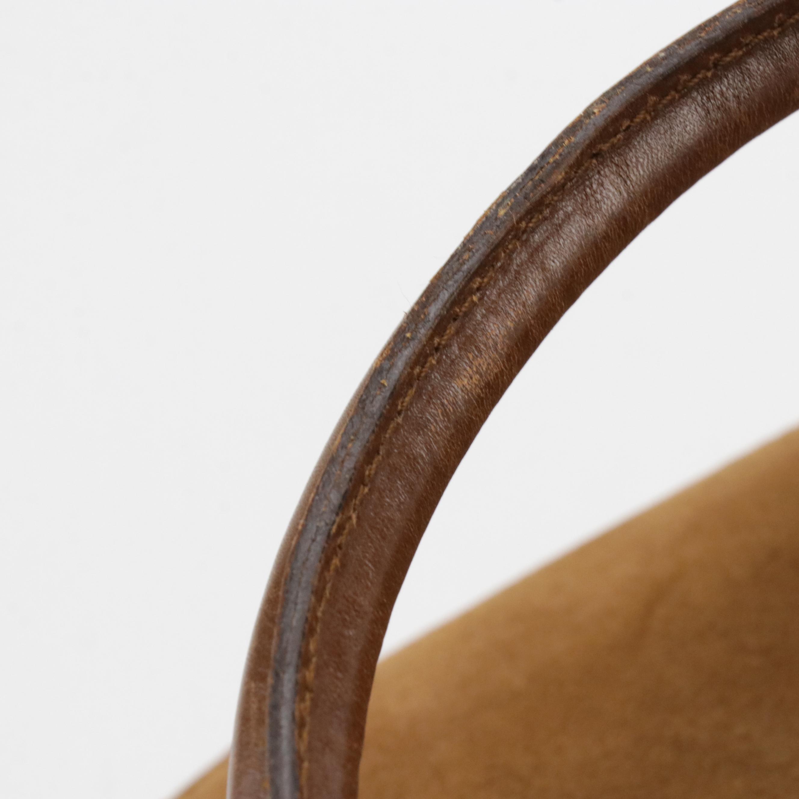Gucci by Tom Ford Horsebit Tote in Brown Suede and Leather