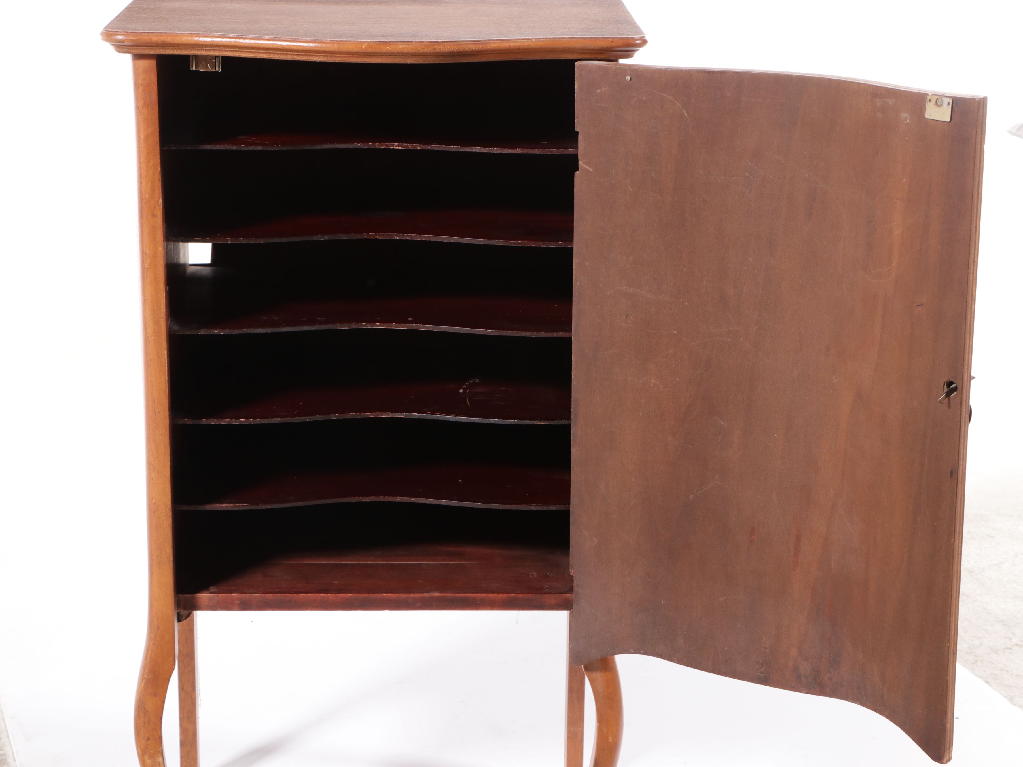 French Provincial Style Mahogany Sheet Music Cabinet, Early 20th Century