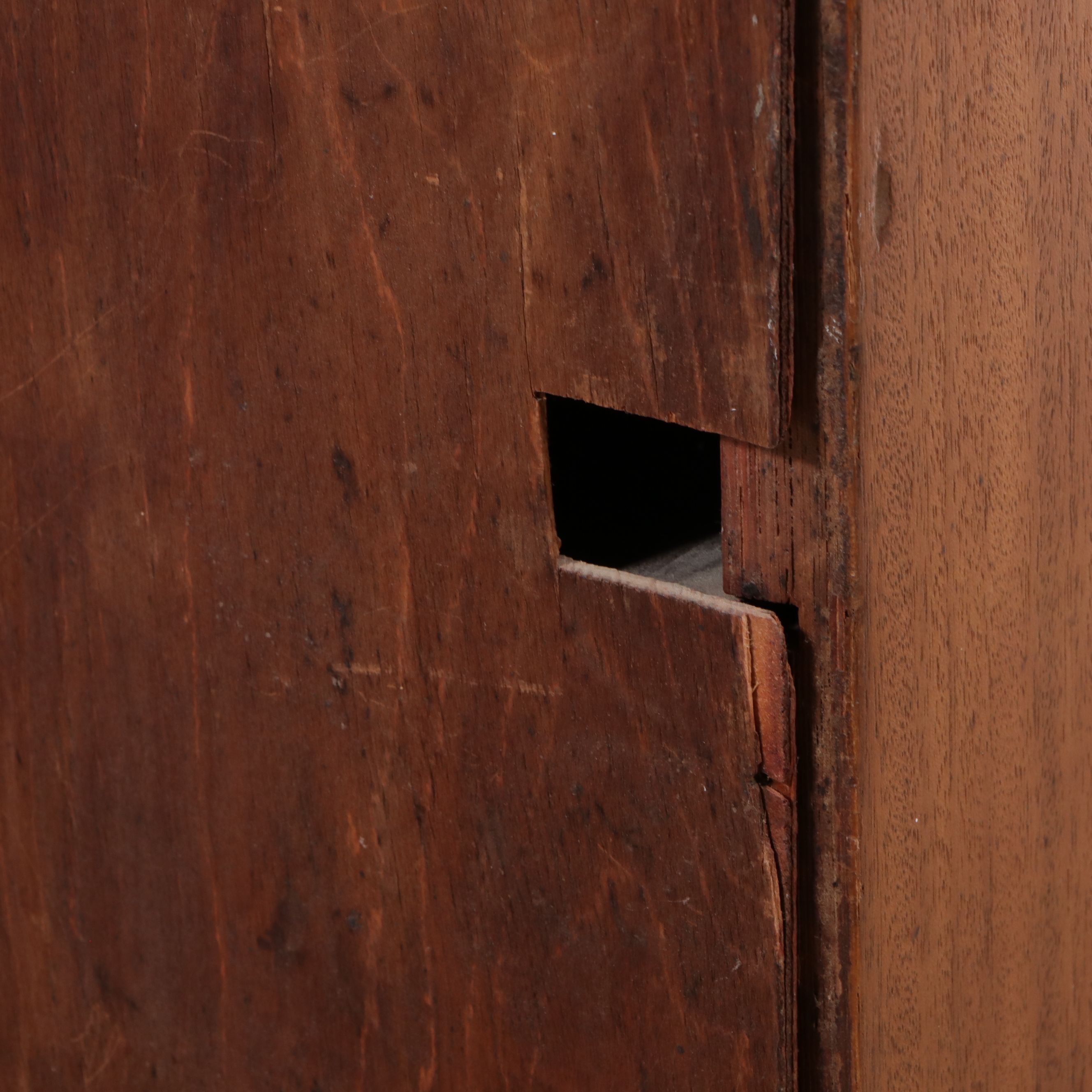 French Provincial Style Mahogany Sheet Music Cabinet, Early 20th Century