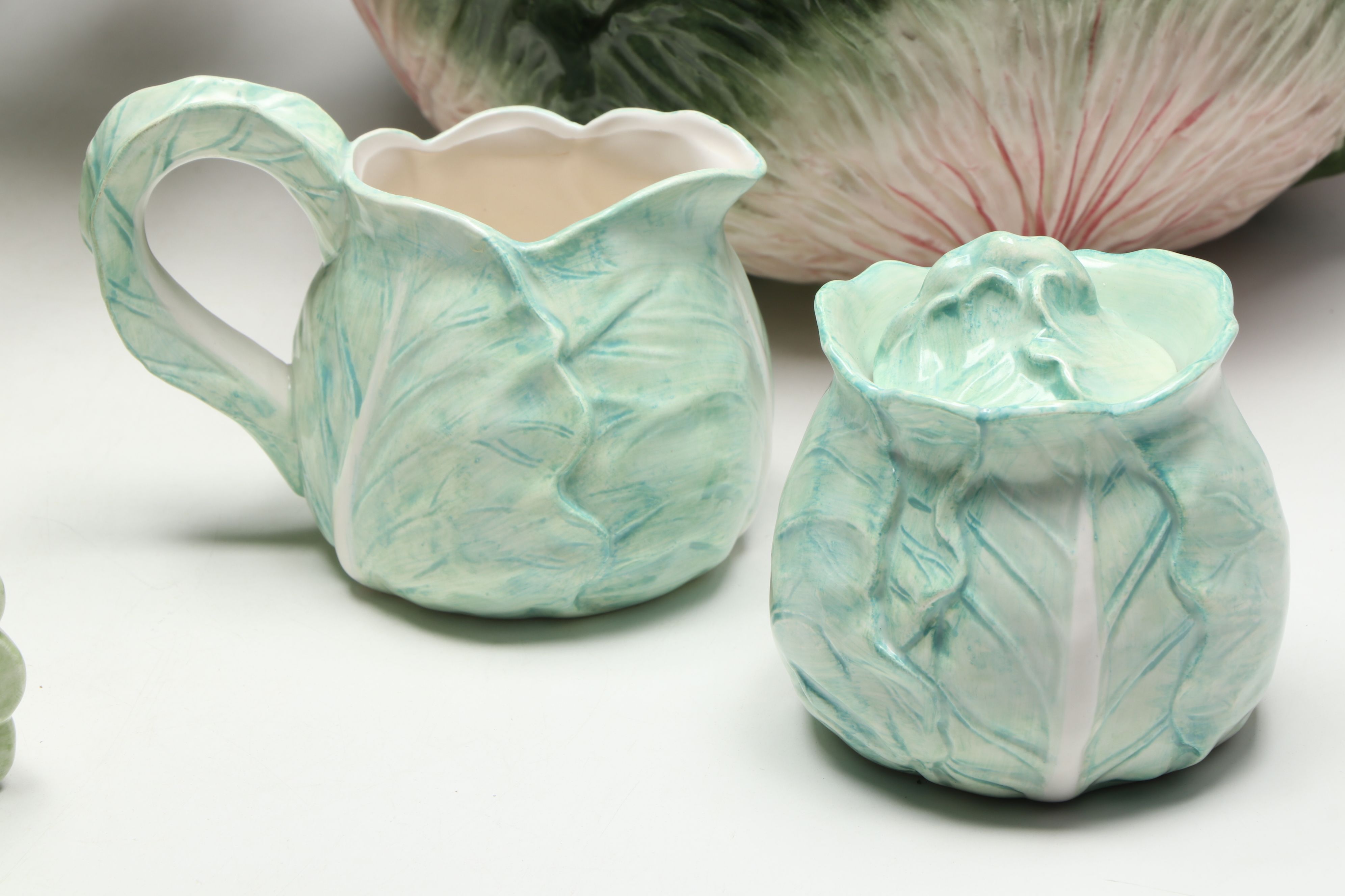 Fitz & Floyd Majolica Porcelain Soup Tureen, Serving Bowl, and More Tableware