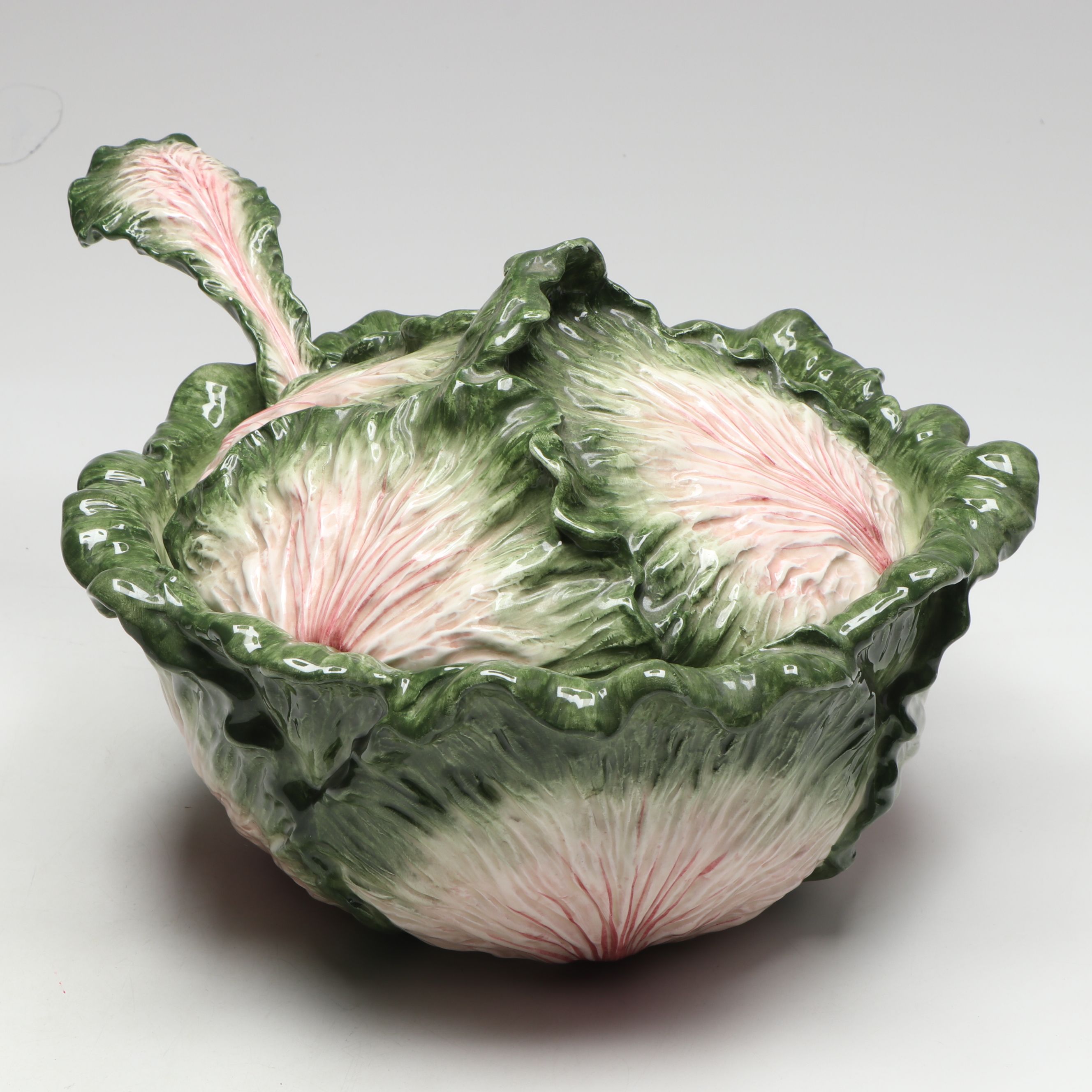 Fitz & Floyd Majolica Porcelain Soup Tureen, Serving Bowl, and More Tableware