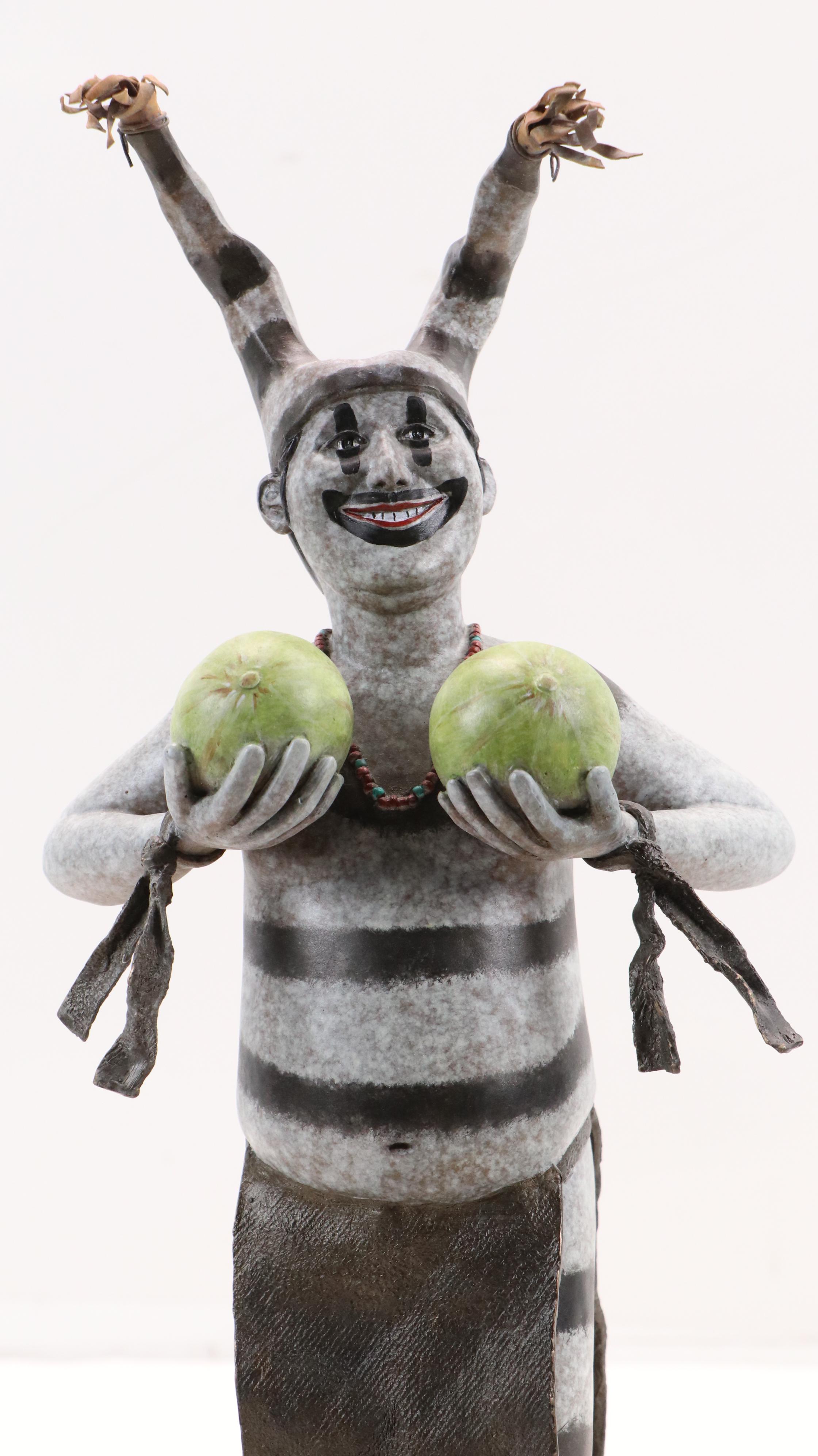 Joe Cajero Jr. Bronze Statue of Koshare Pueblo Clown