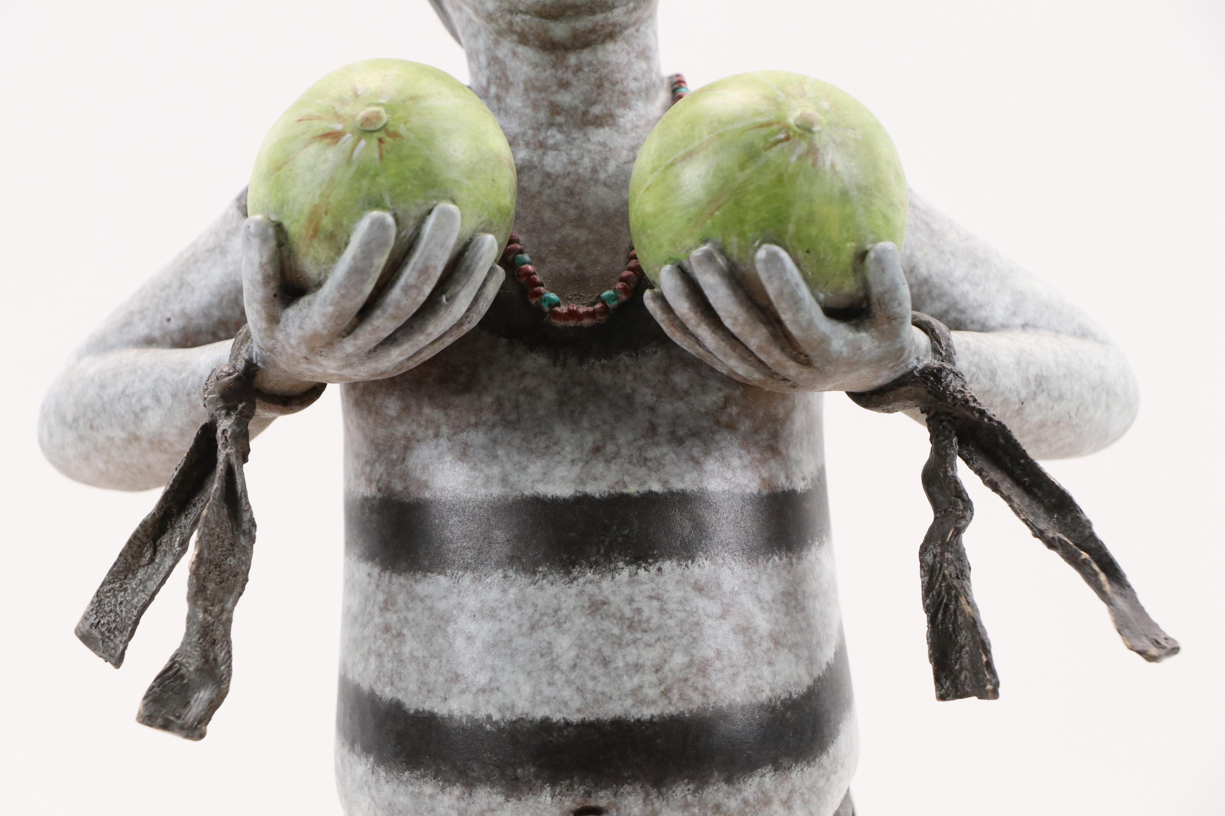 Joe Cajero Jr. Bronze Statue of Koshare Pueblo Clown