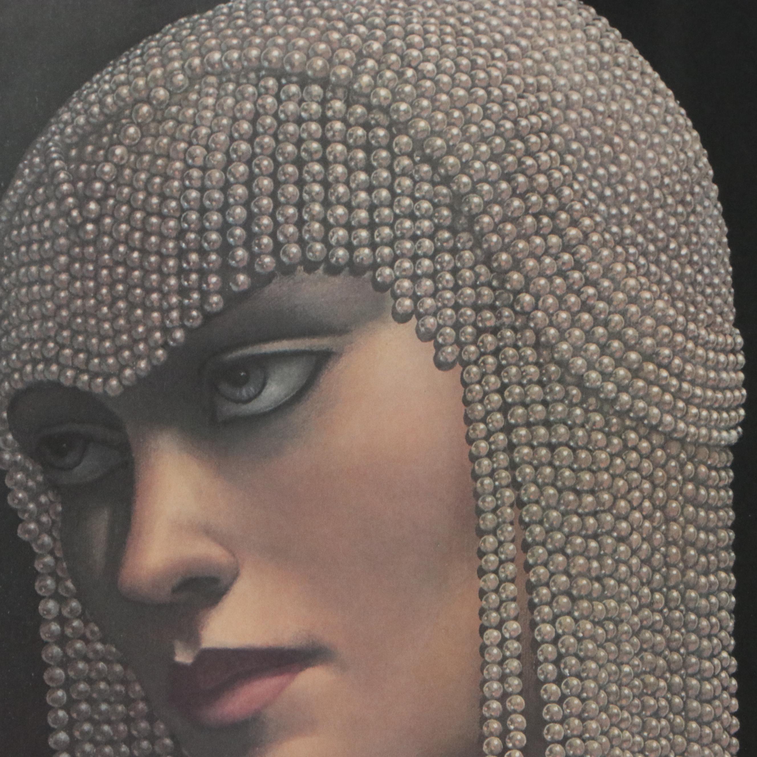 1/2 Jane Whiting Chrzanoska Offset Lithograph "Solitaire", 21st Century