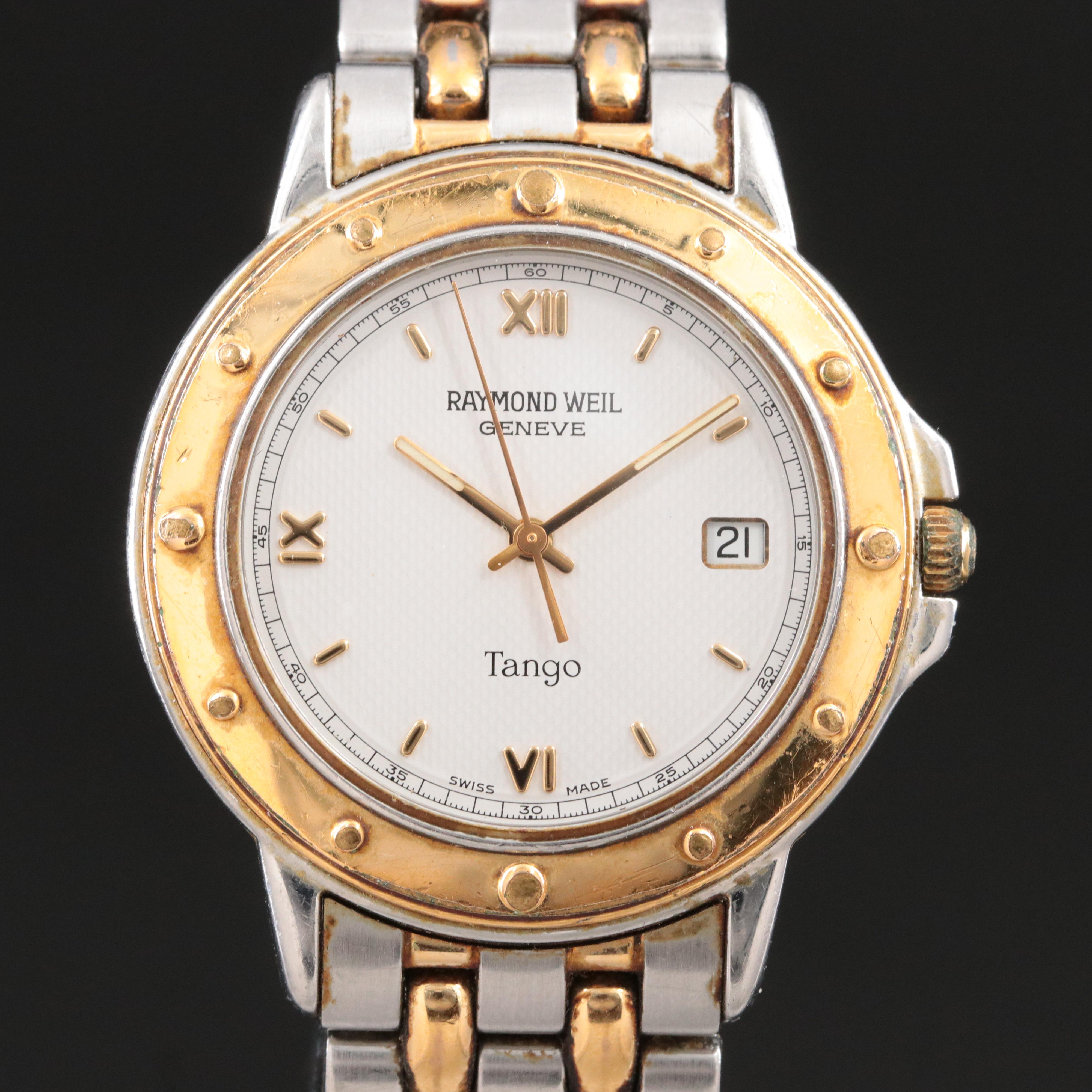 Raymond Weil Tango Collection Two-Tone Swiss Quartz Watch 5560