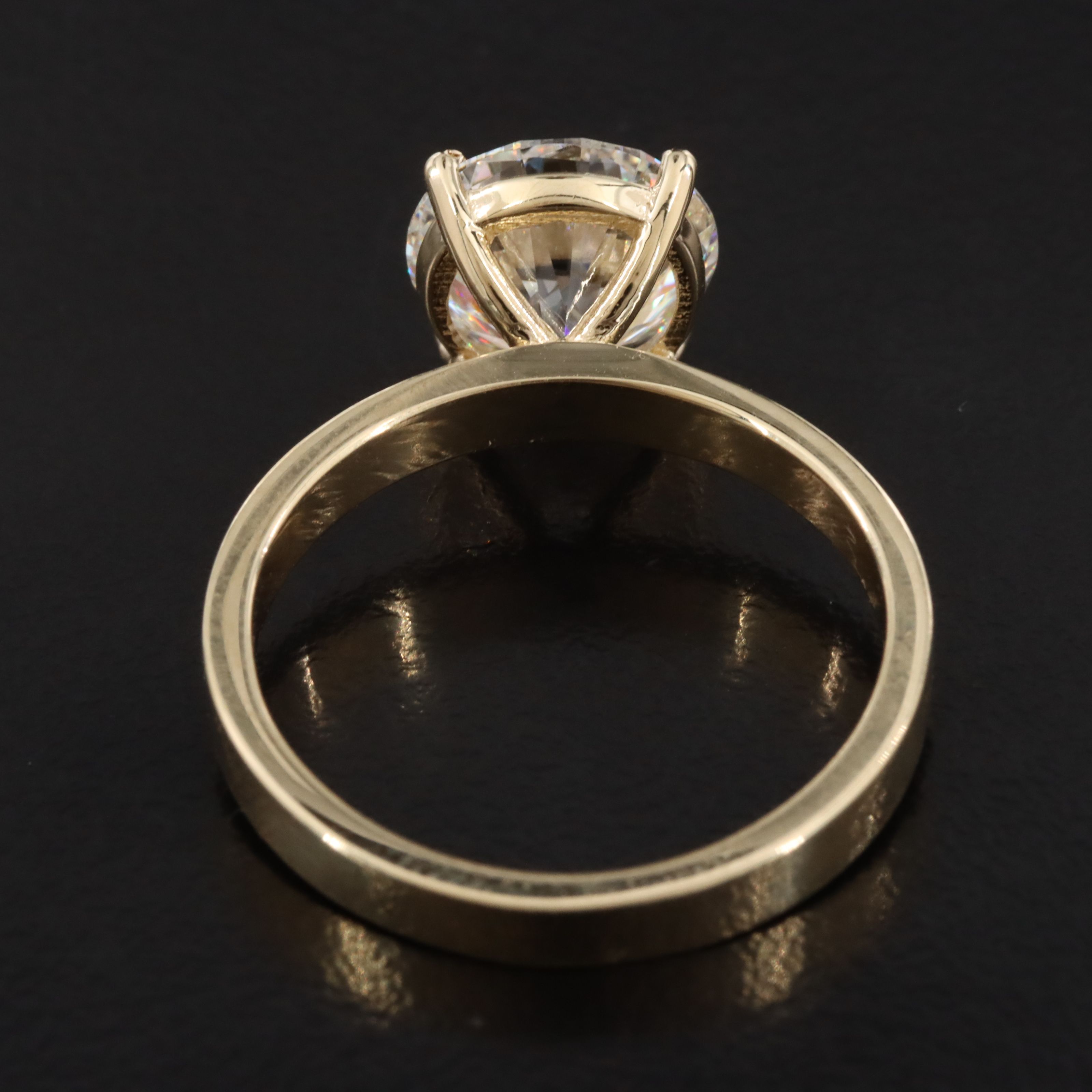 14K 3.03 CT Lab Grown Diamond Solitaire Ring with IGI Report