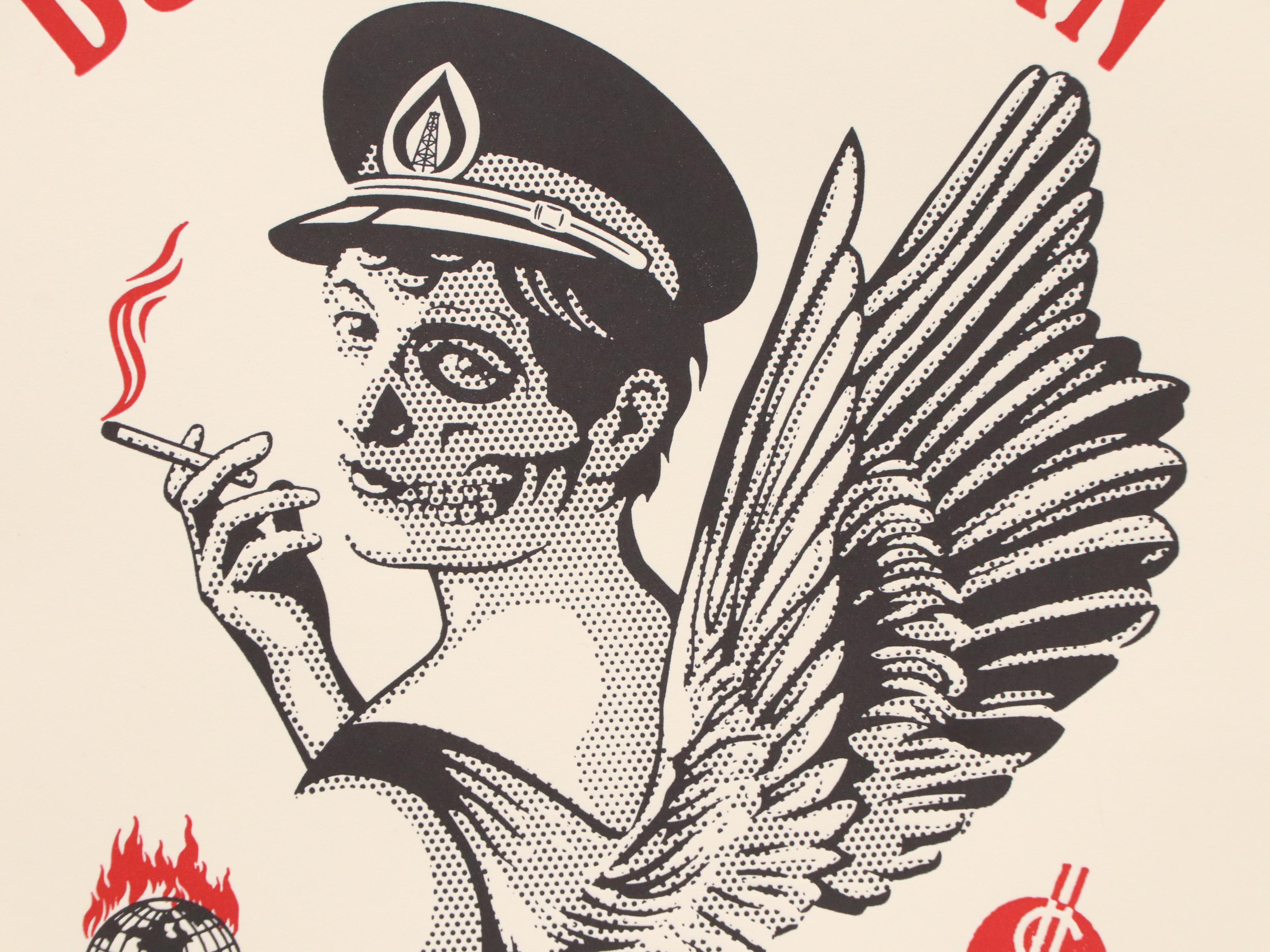 Shepard Fairey Serigraph "Burn Baby Burn"