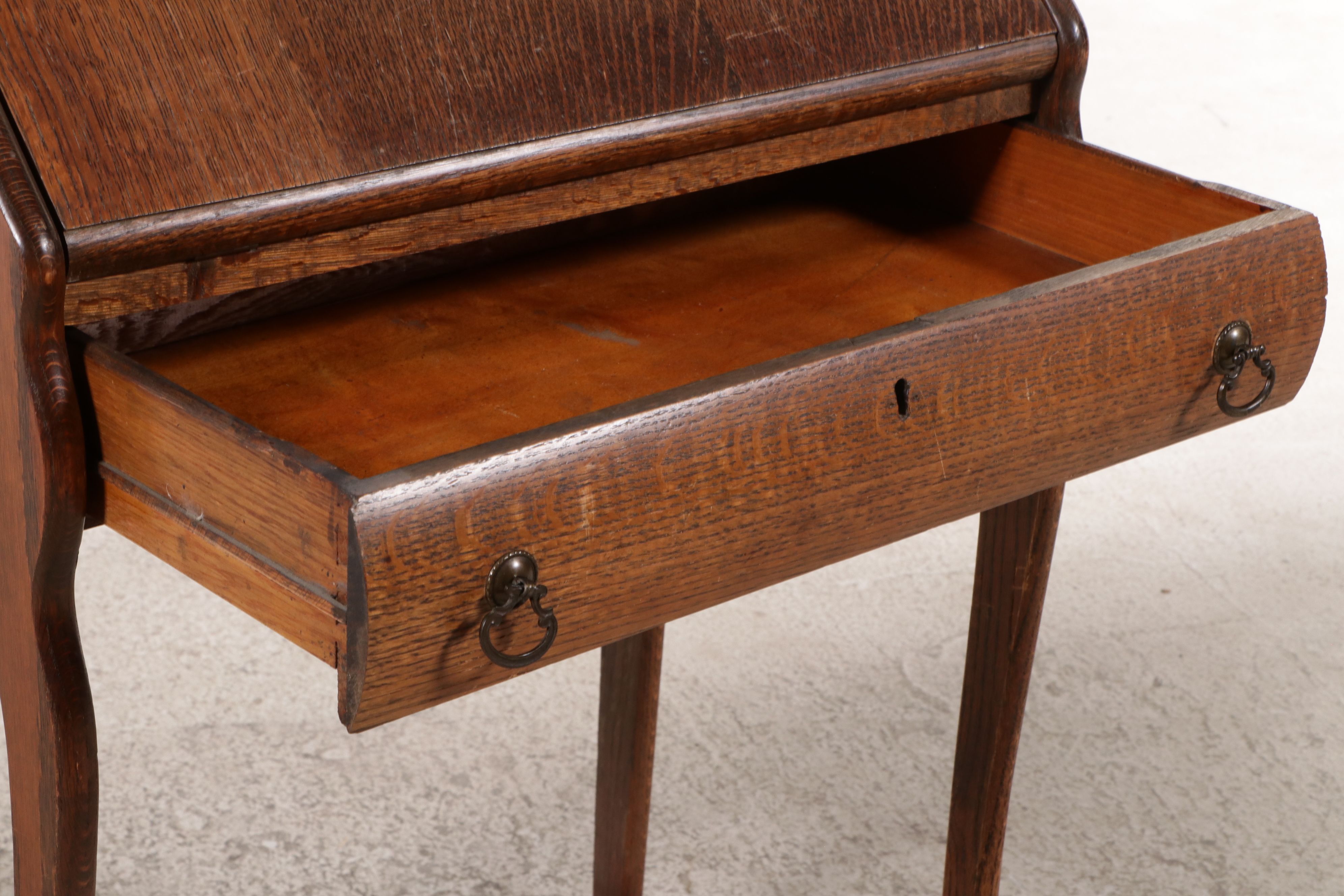 Oak Slant Front Writing Desk, Early 20th Century