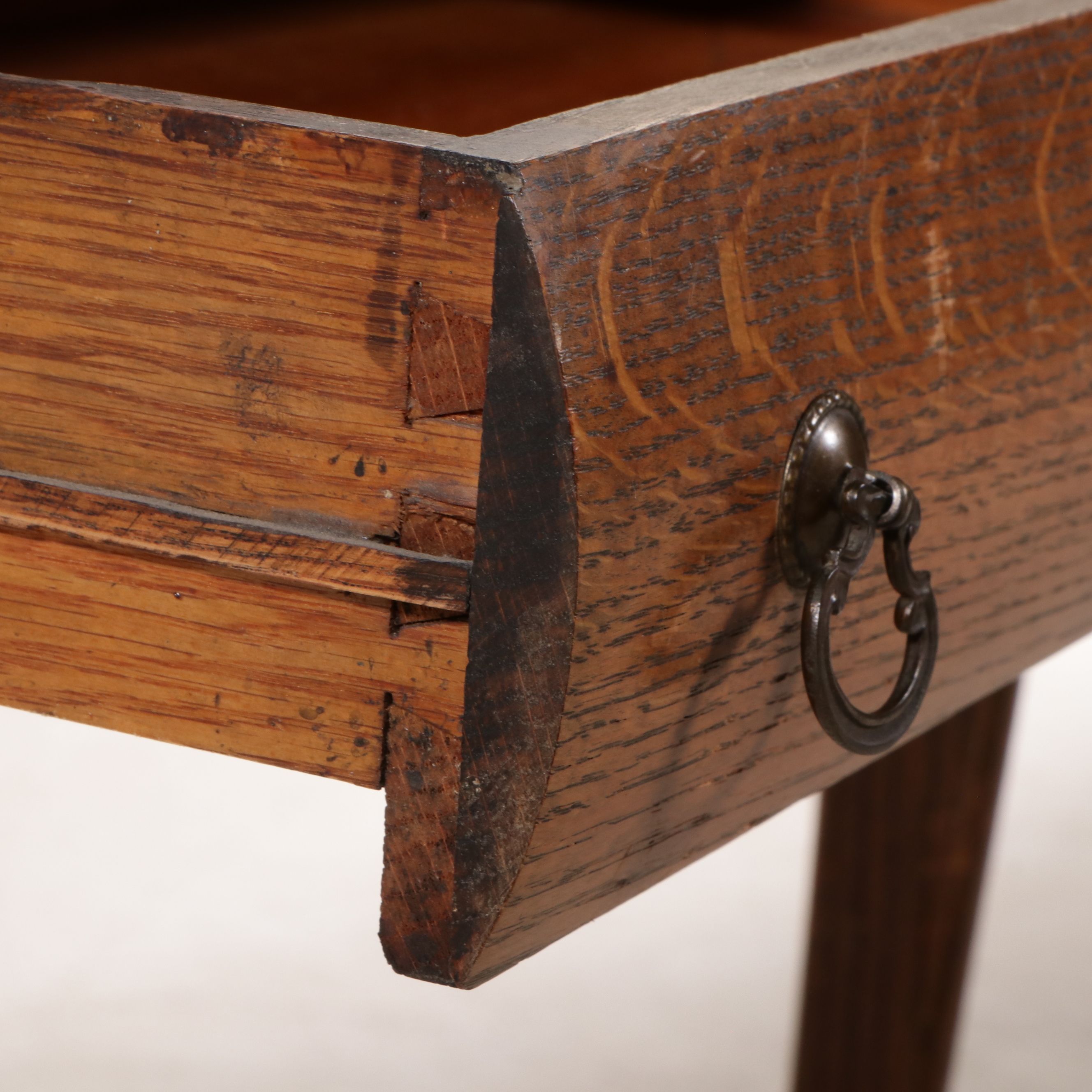 Oak Slant Front Writing Desk, Early 20th Century