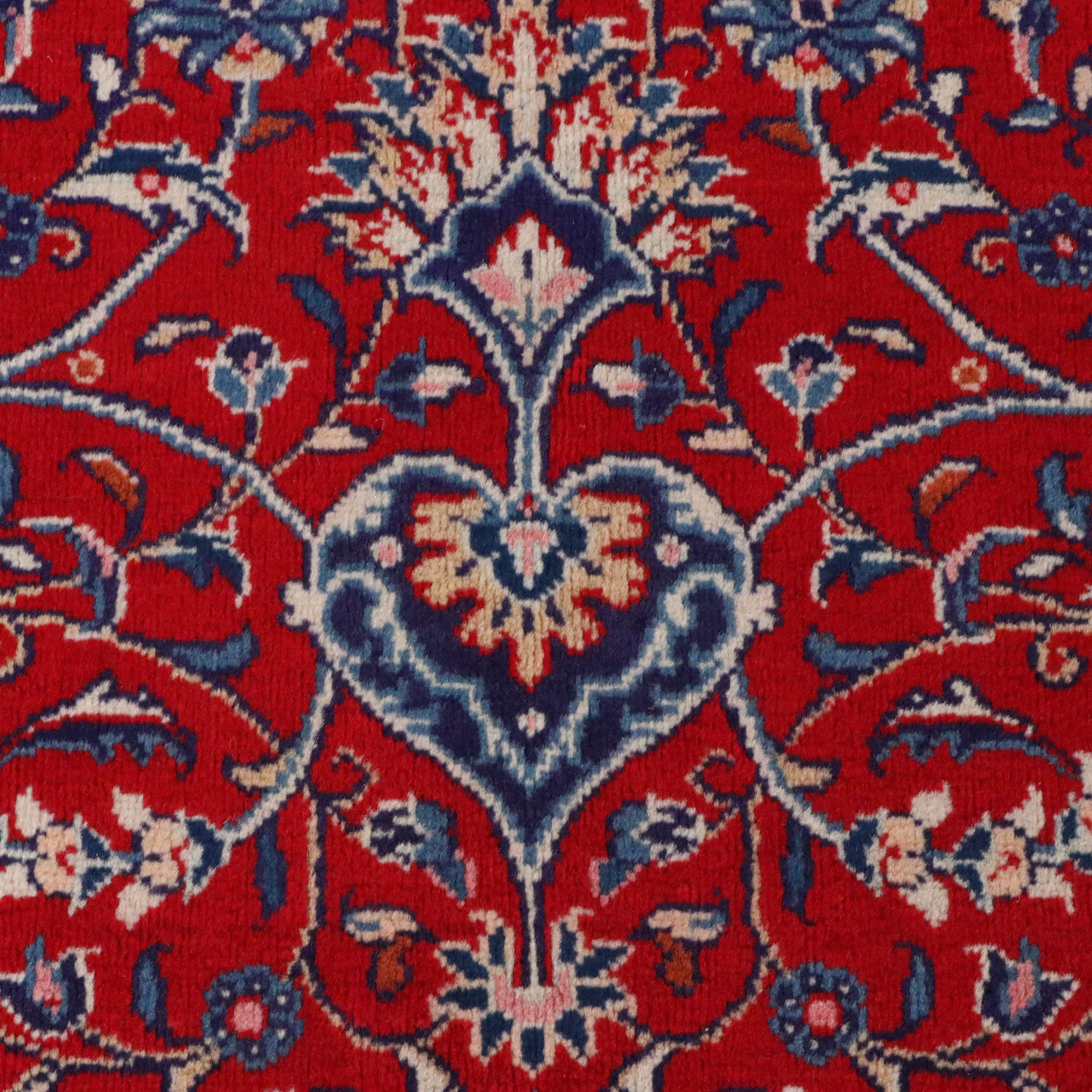 4'6 x 7' Hand-Knotted Persian Mahal Area Rug