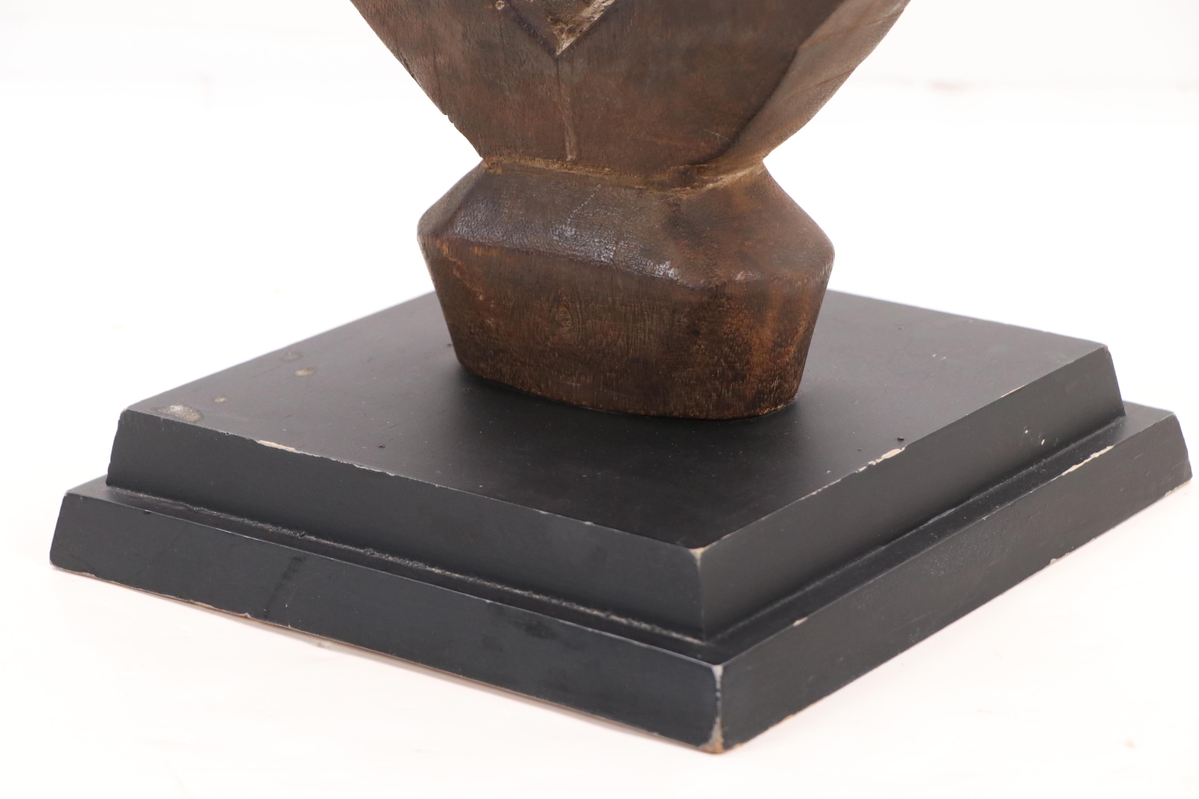 Gabonese Mahongwe Bakota Carved Wood and Copper Ancestor Reliquary