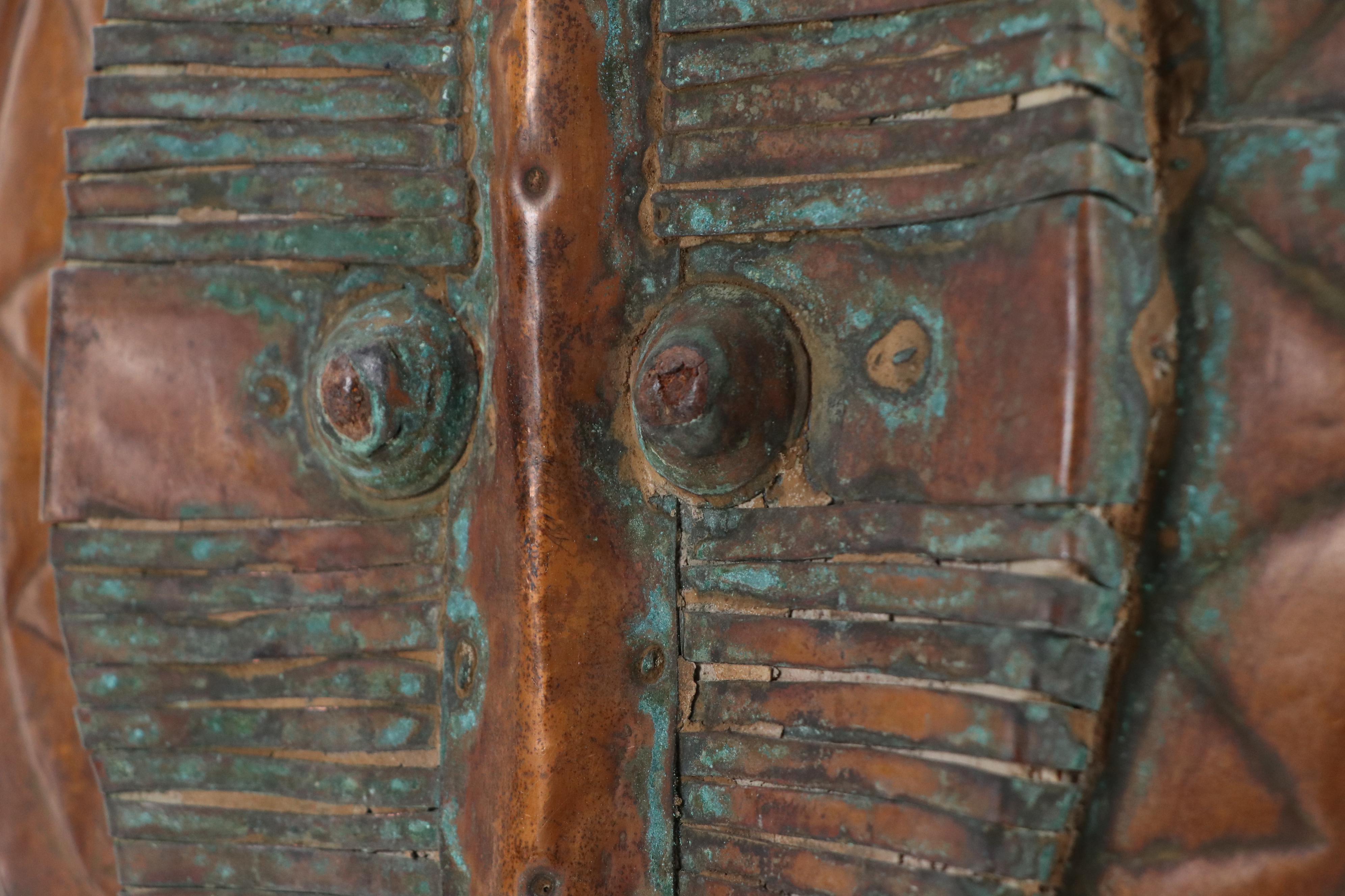 Gabonese Mahongwe Bakota Carved Wood and Copper Ancestor Reliquary