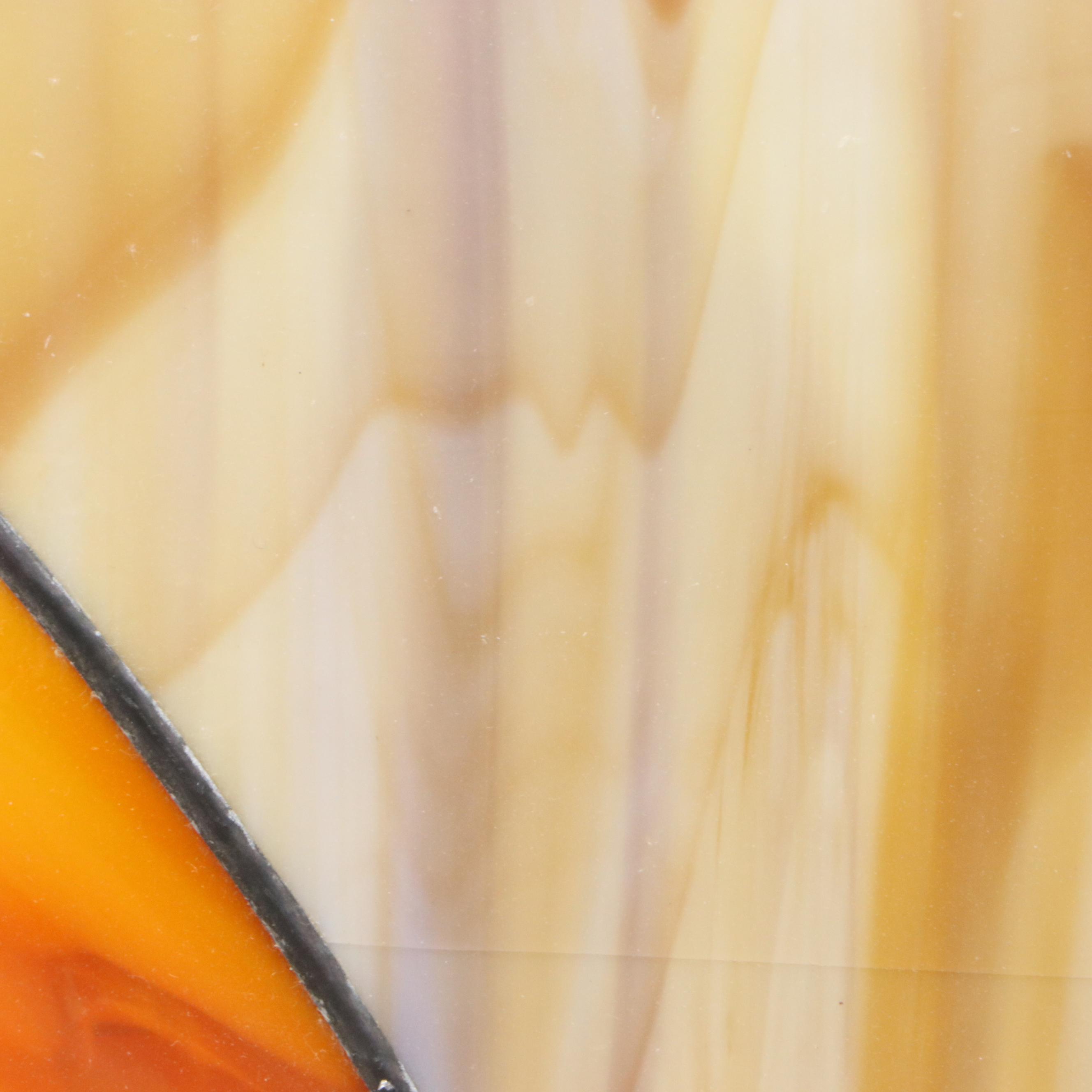 Pair of Leaded Stained Glass Windows