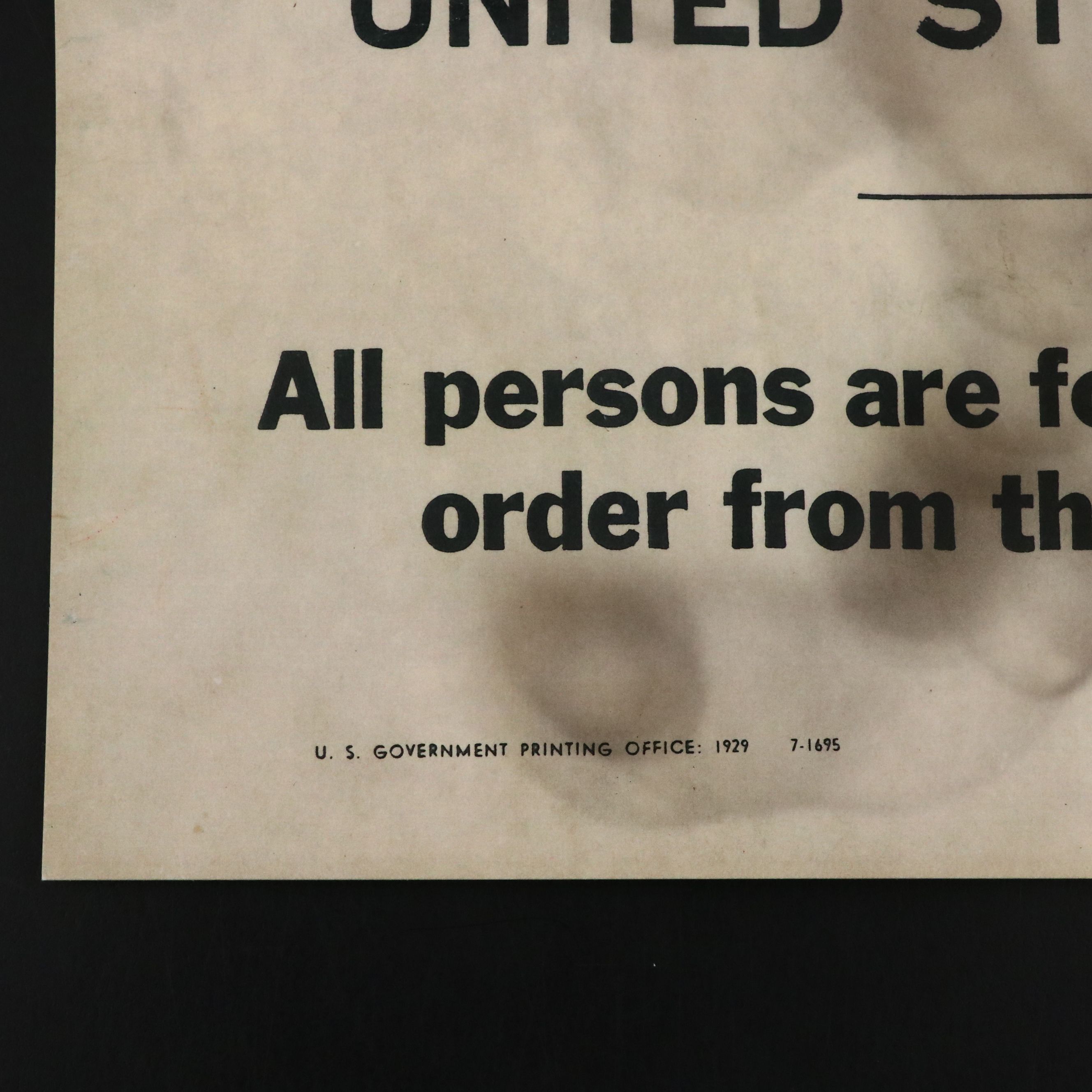 Prohibition Style Whisky Prescription Form with Reproduction Sign