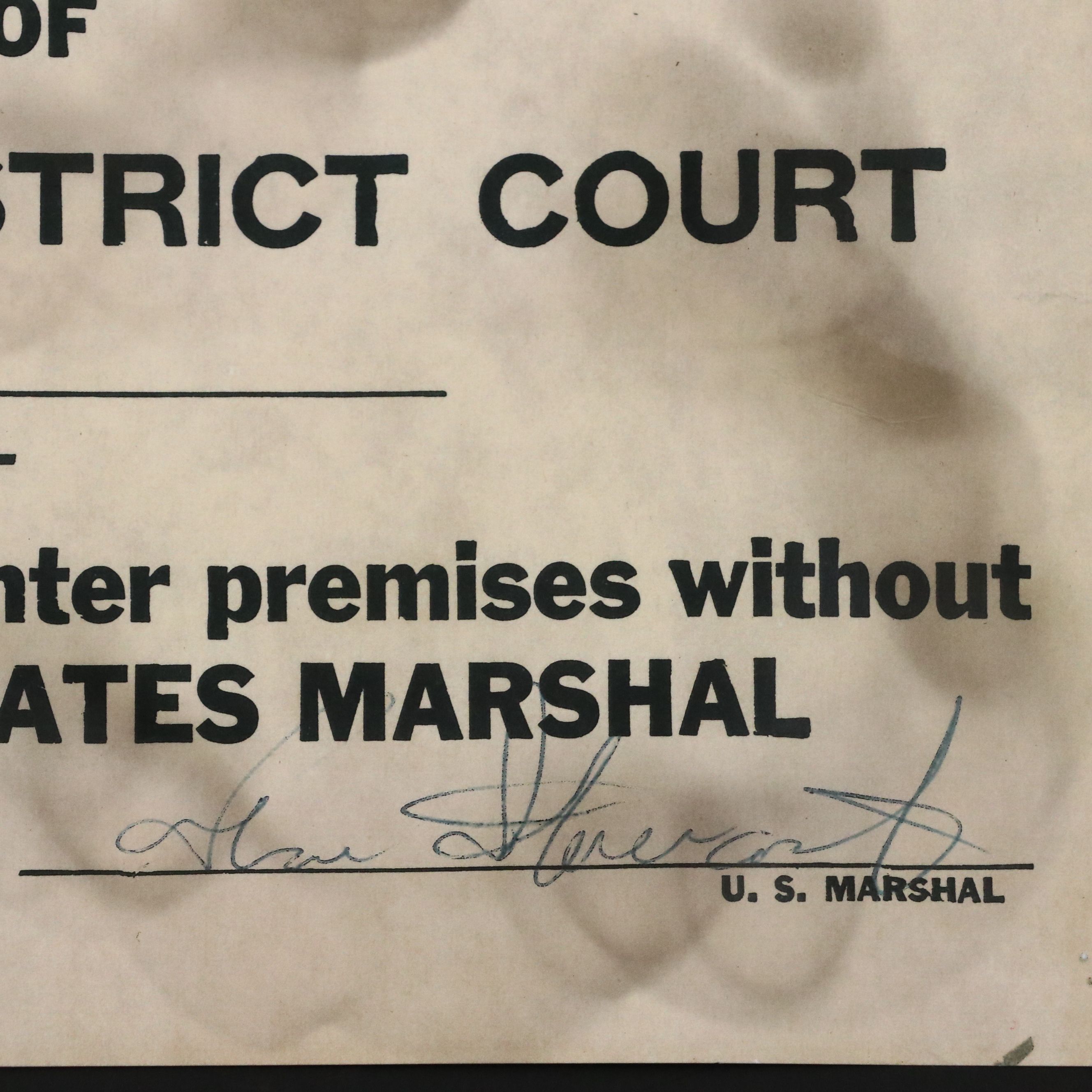 Prohibition Style Whisky Prescription Form with Reproduction Sign