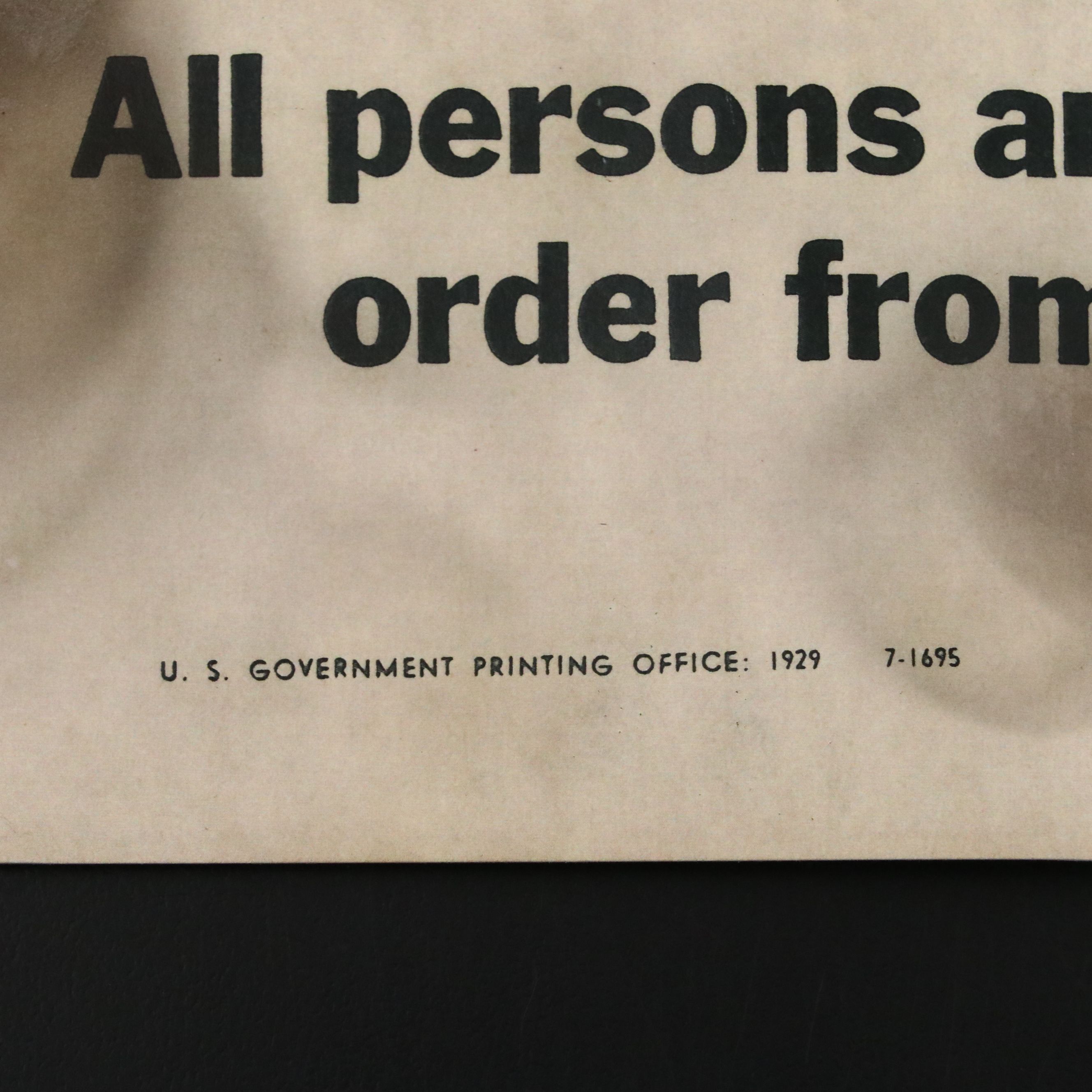 Prohibition Style Whisky Prescription Form with Reproduction Sign