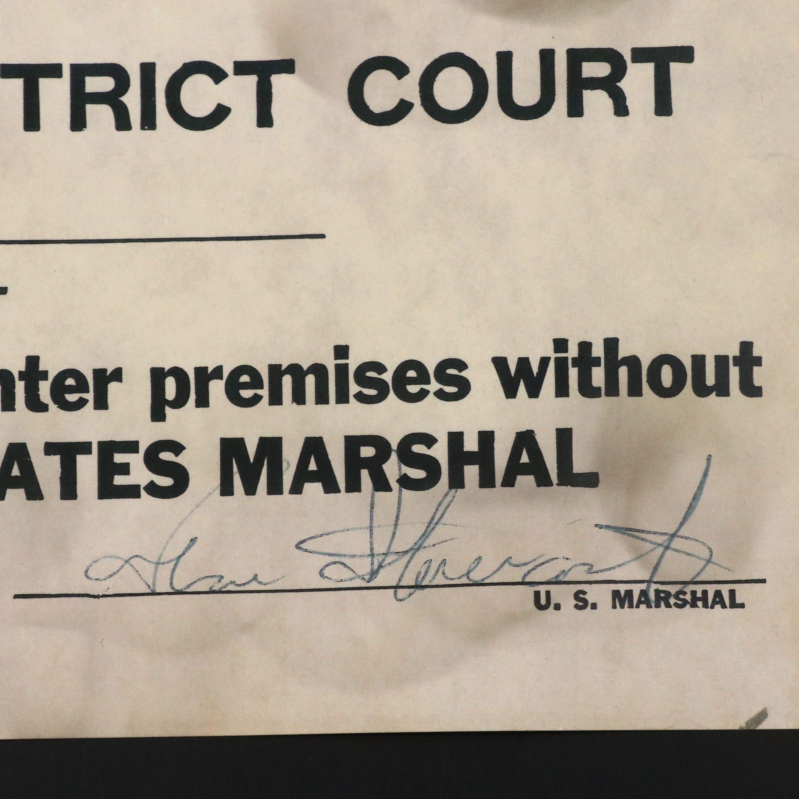 Prohibition Style Whisky Prescription Form with Reproduction Sign