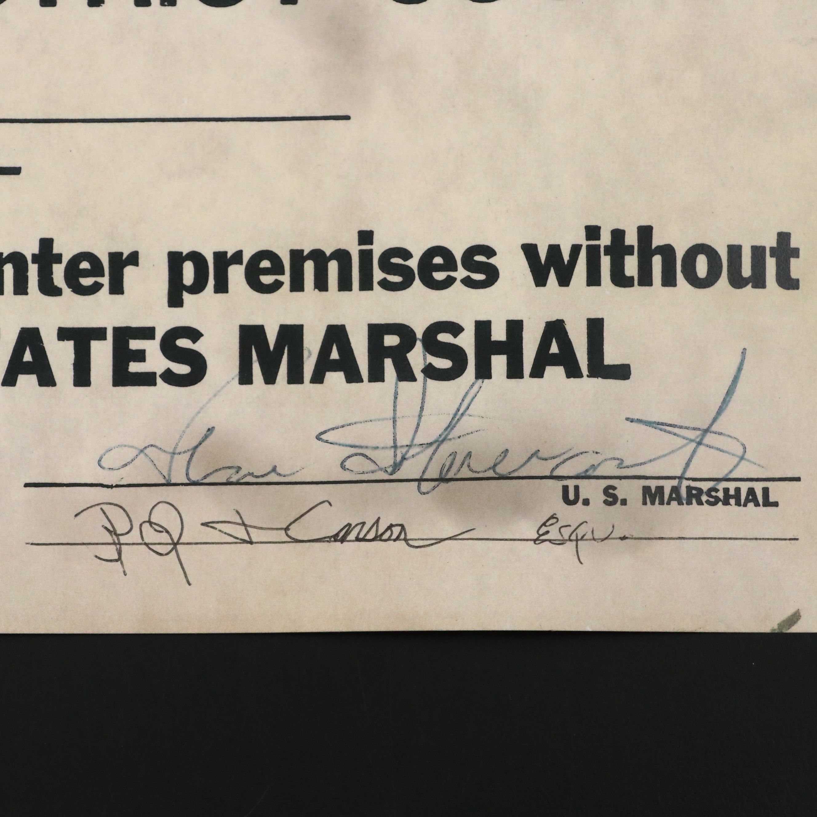 Prohibition Style Whisky Prescription Form with Reproduction Sign