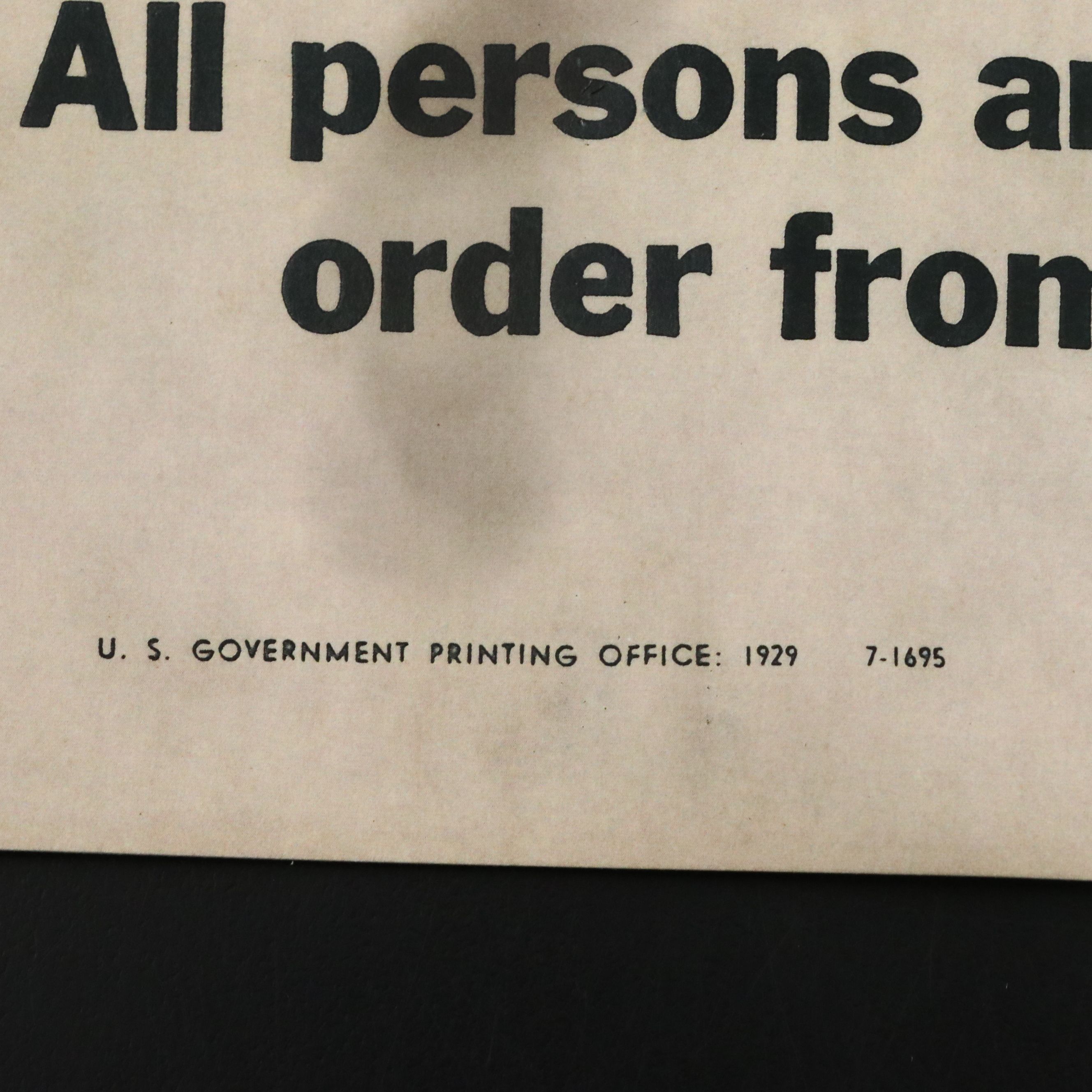 Prohibition Style Whisky Prescription Form with Reproduction Sign