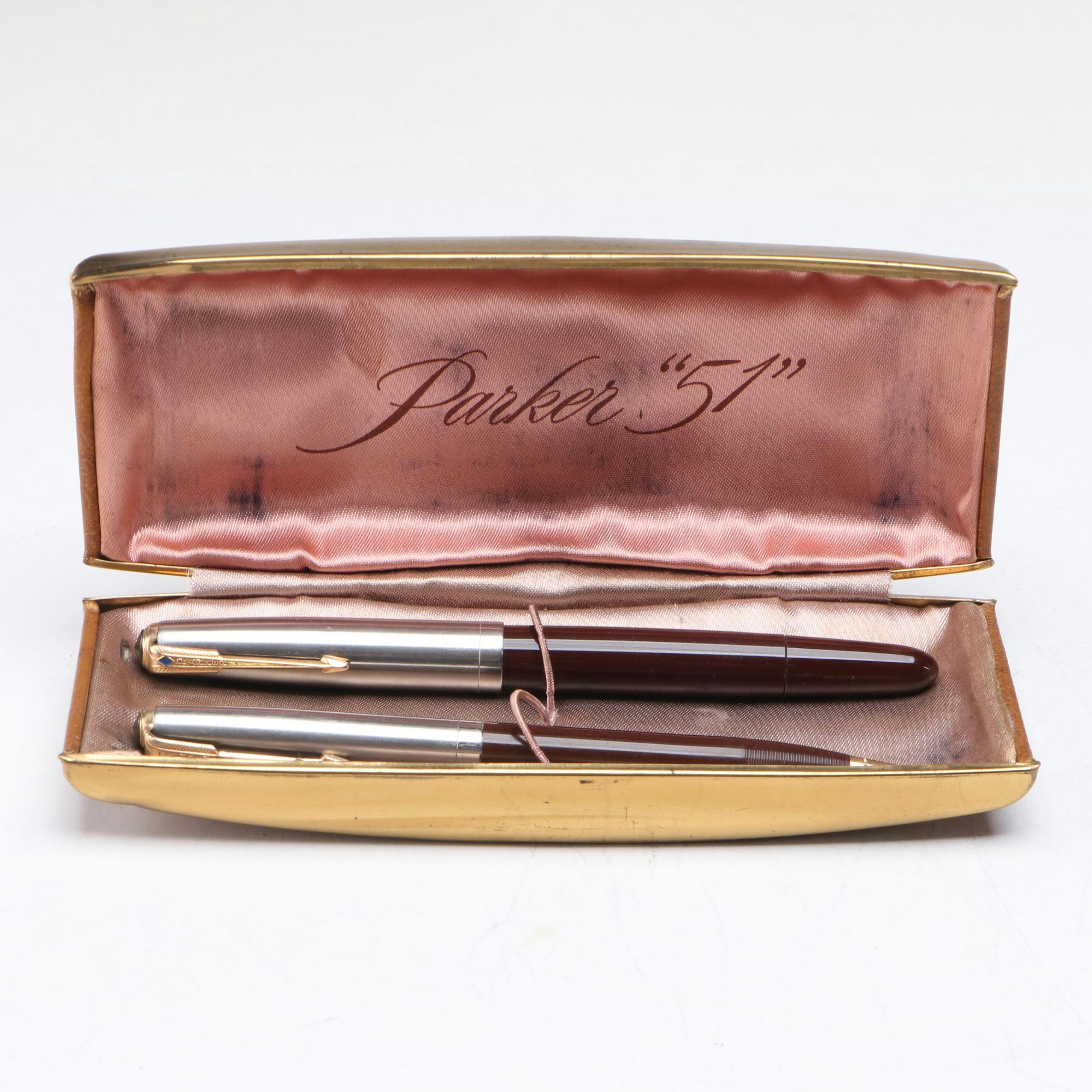 Parker 51 Fountain Pen with Mechanical Pencil Set in Case
