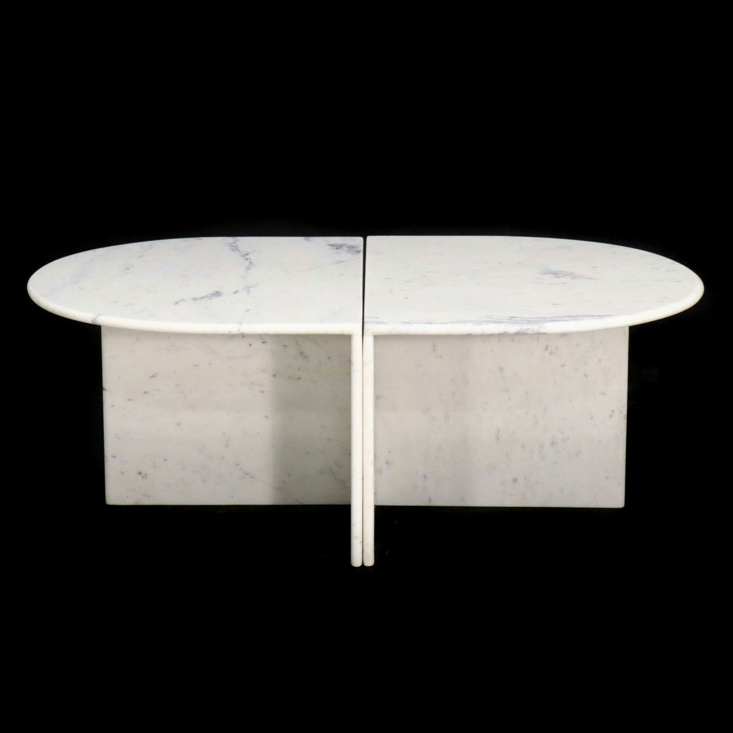 Marble Coffee Table Pair, Late 20th Century