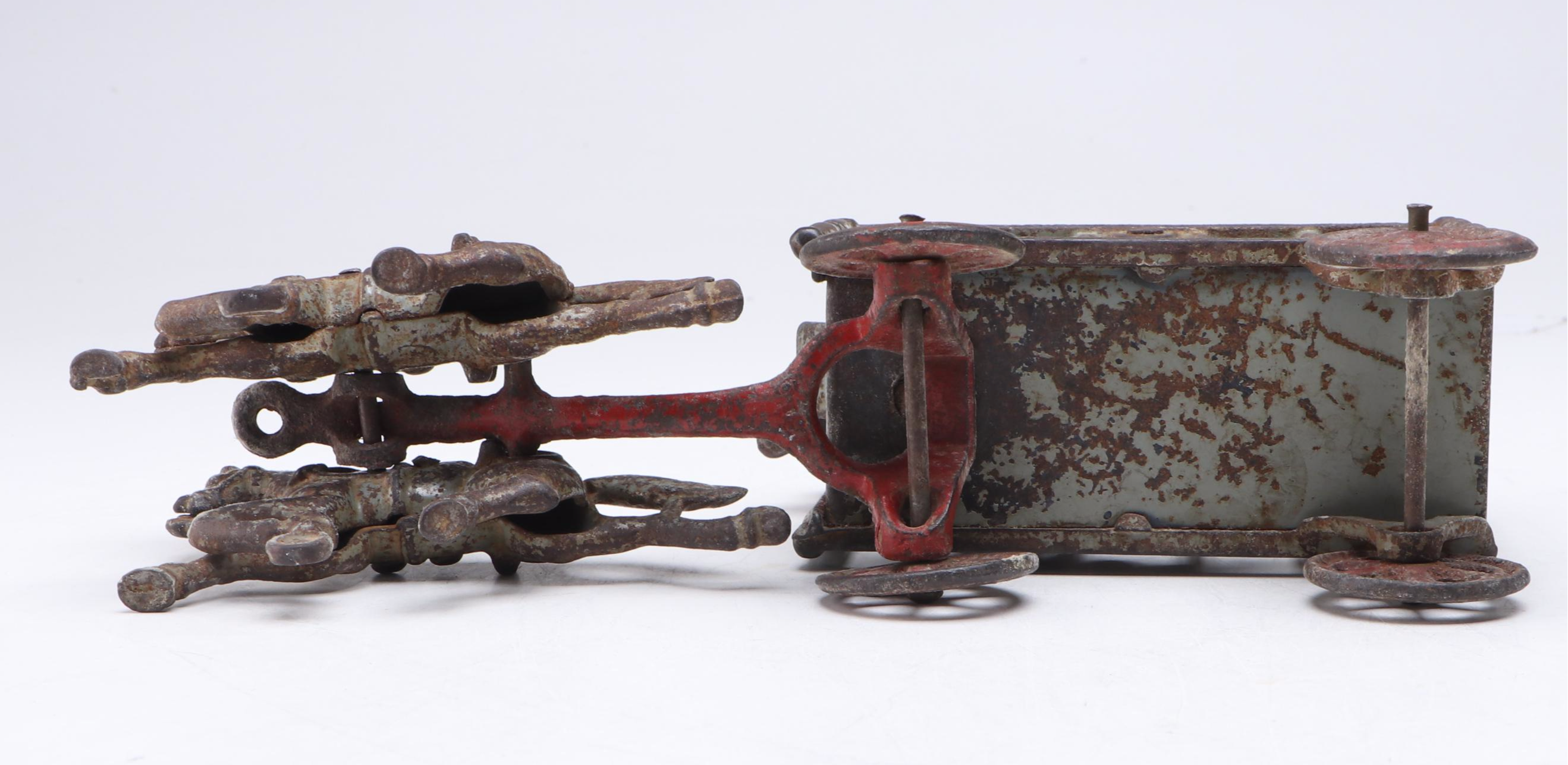 Hubley Royal Circus "Lion Cage" Cast Iron Horse-Drawn Wagon, Early 20th Century