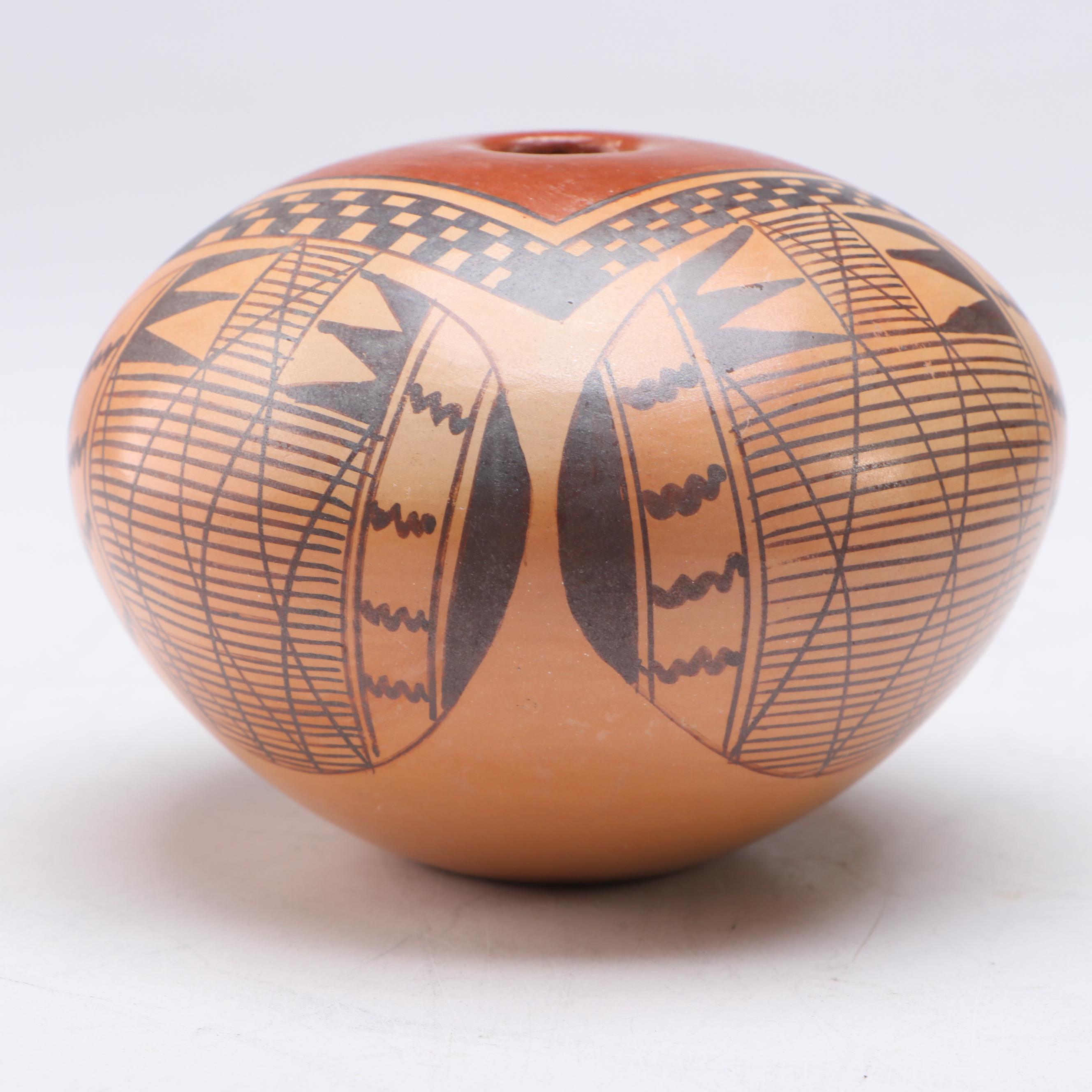 Vernida Polacca Nampeyo Hopi Pueblo Polychrome Seed Pot