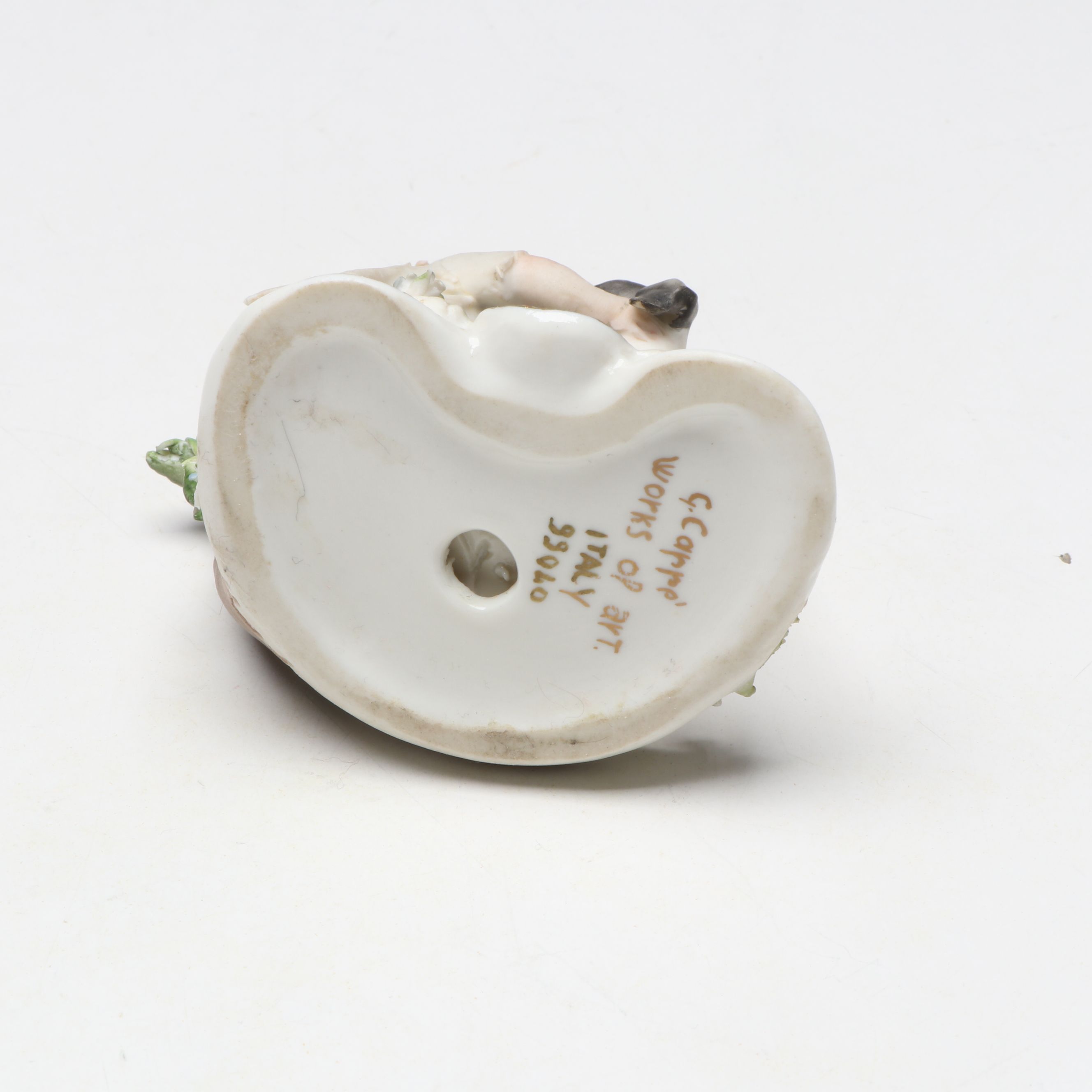 Tiziano Galli and G. Carrè Italian Hand-Painted Porcelain Figures