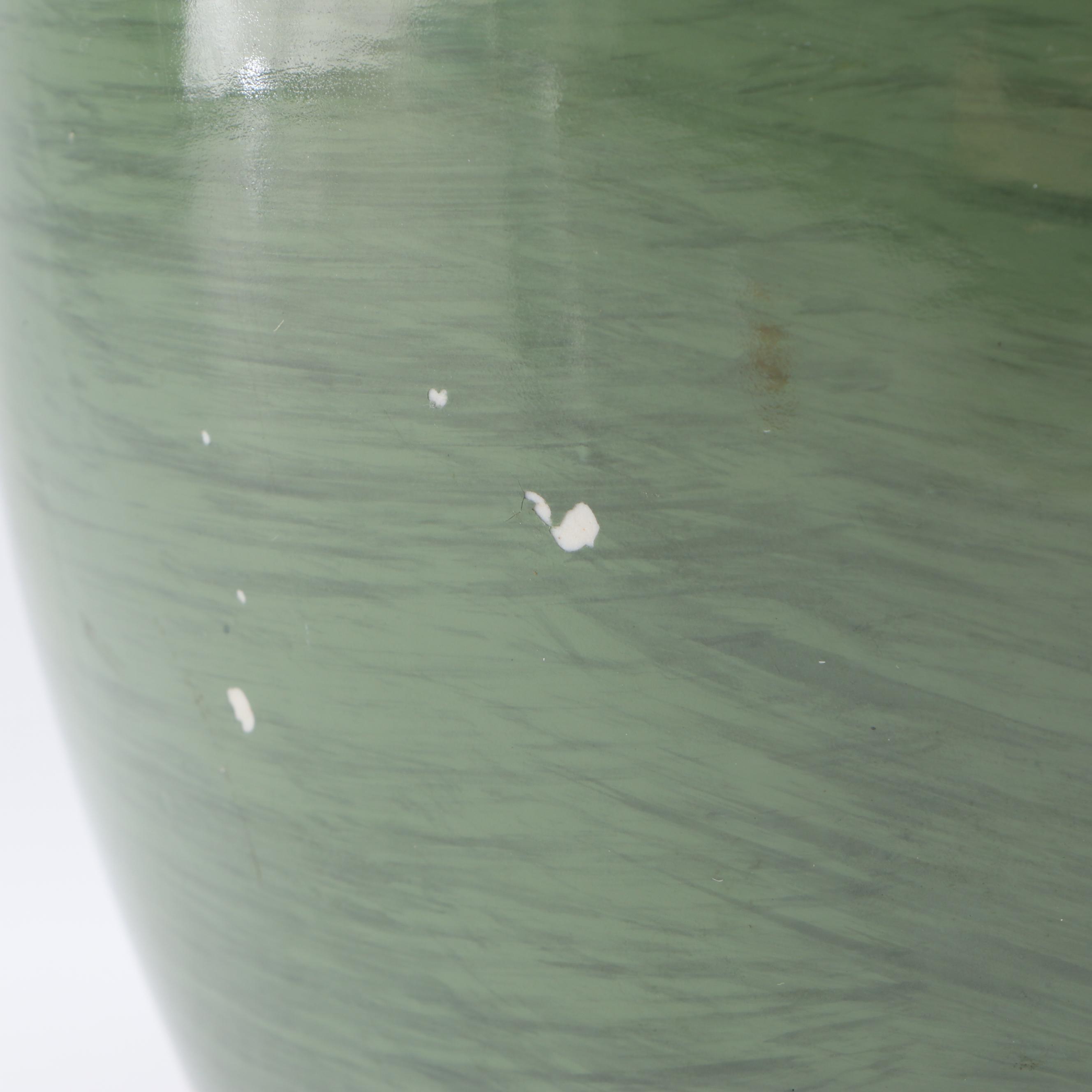 Golf Scene Hand-Painted Ceramic Vase