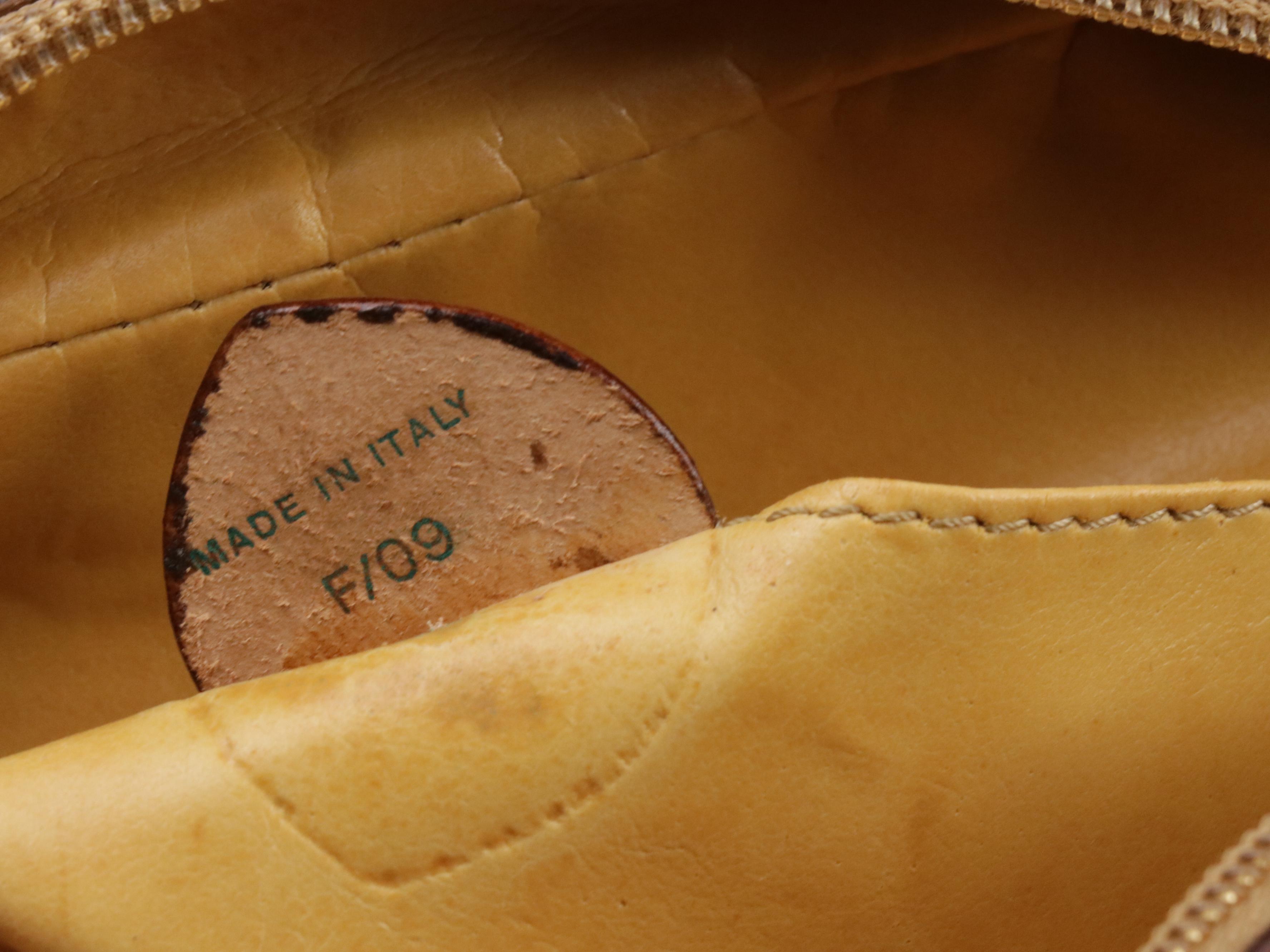 Celine Buckle Front Pocket Crossbody Bag in Beige Macadam Canvas and Leather