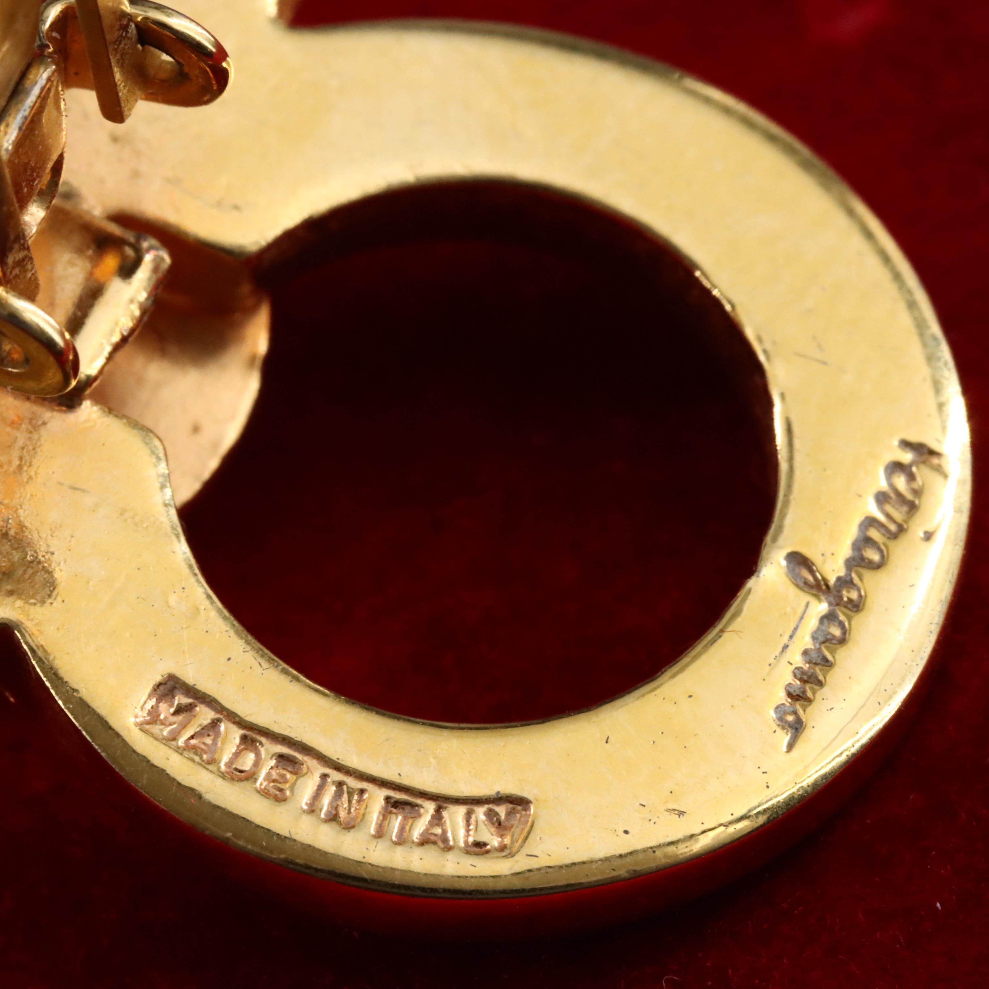 Salvatore Ferragamo Gancini Faux Pearl Clip Earrings