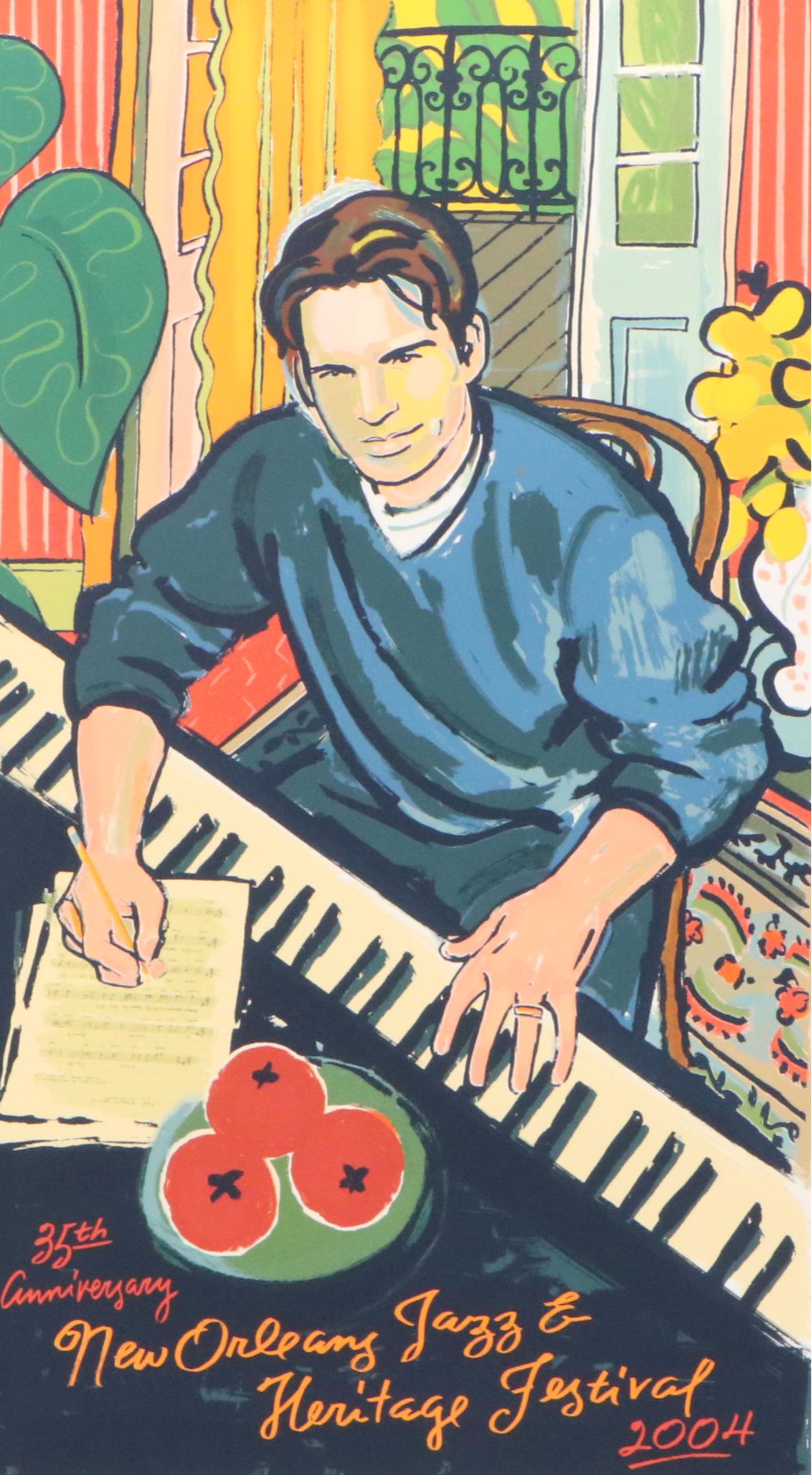 Paul Rogers Screenprint "New Orleans Jazz & Heritage Festival", 2004