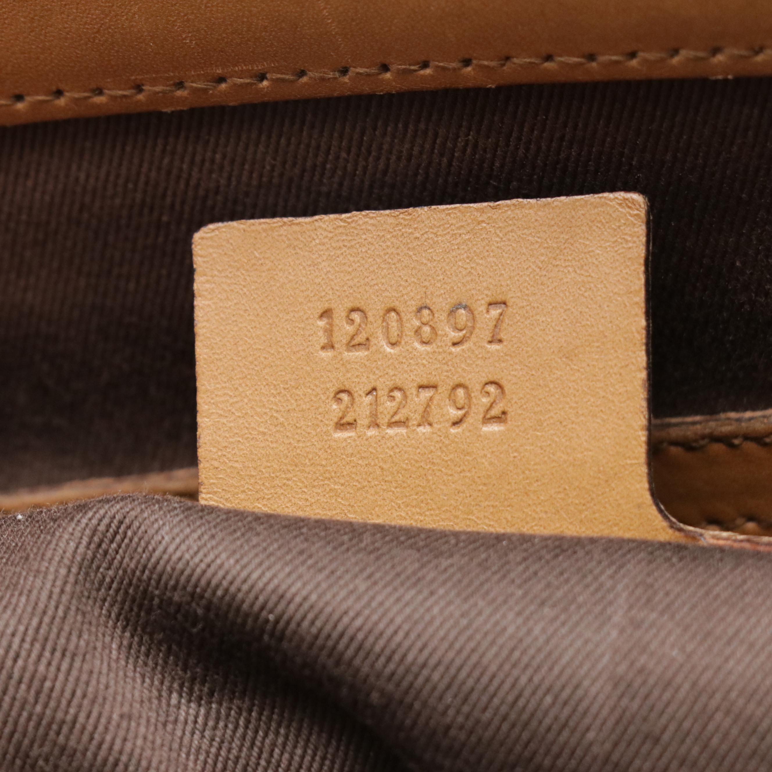 Gucci Nailhead Tote Bag in Tan Leather