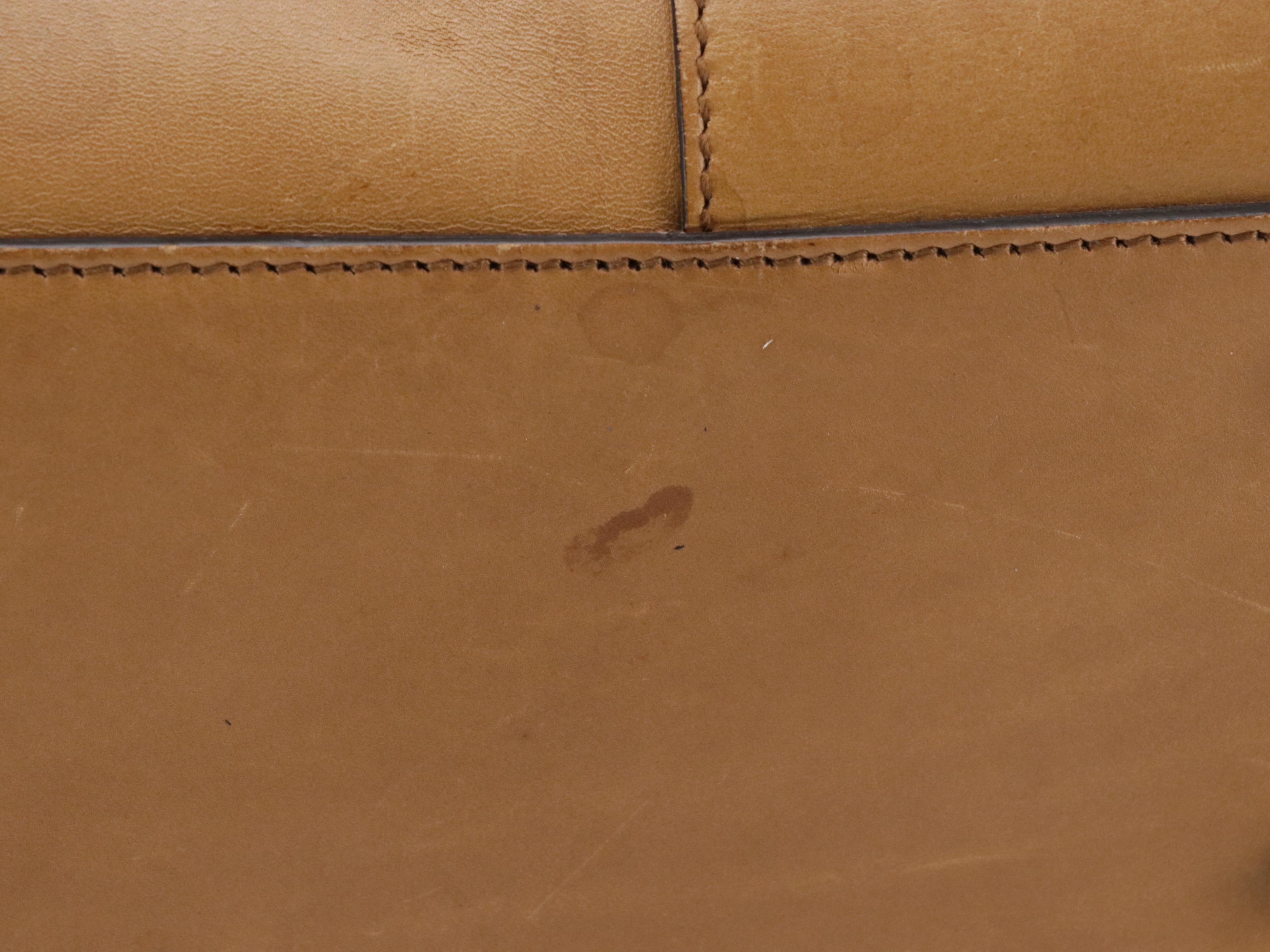 Gucci Nailhead Tote Bag in Tan Leather