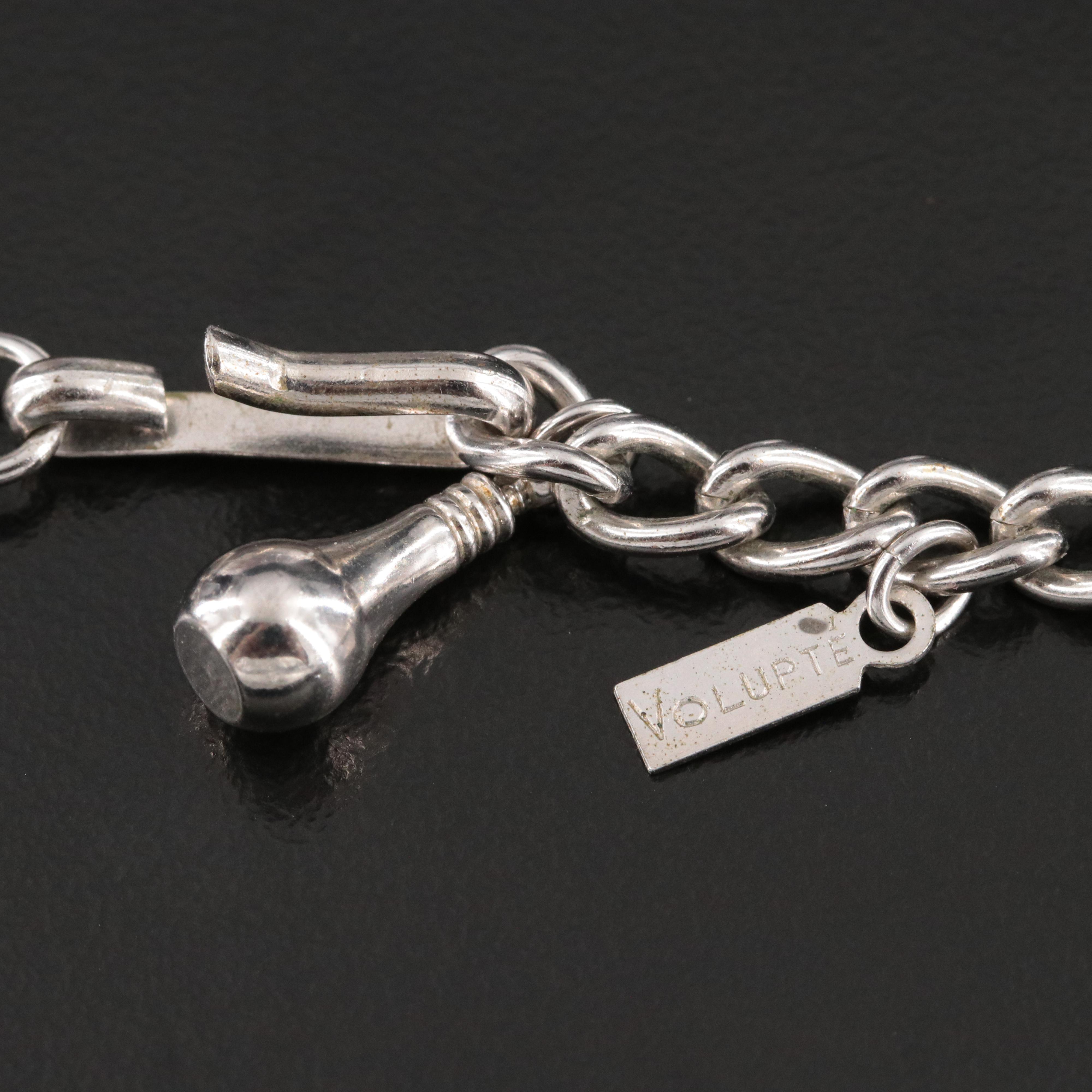 1950s Volupté Rhinestone Mesh Necklace