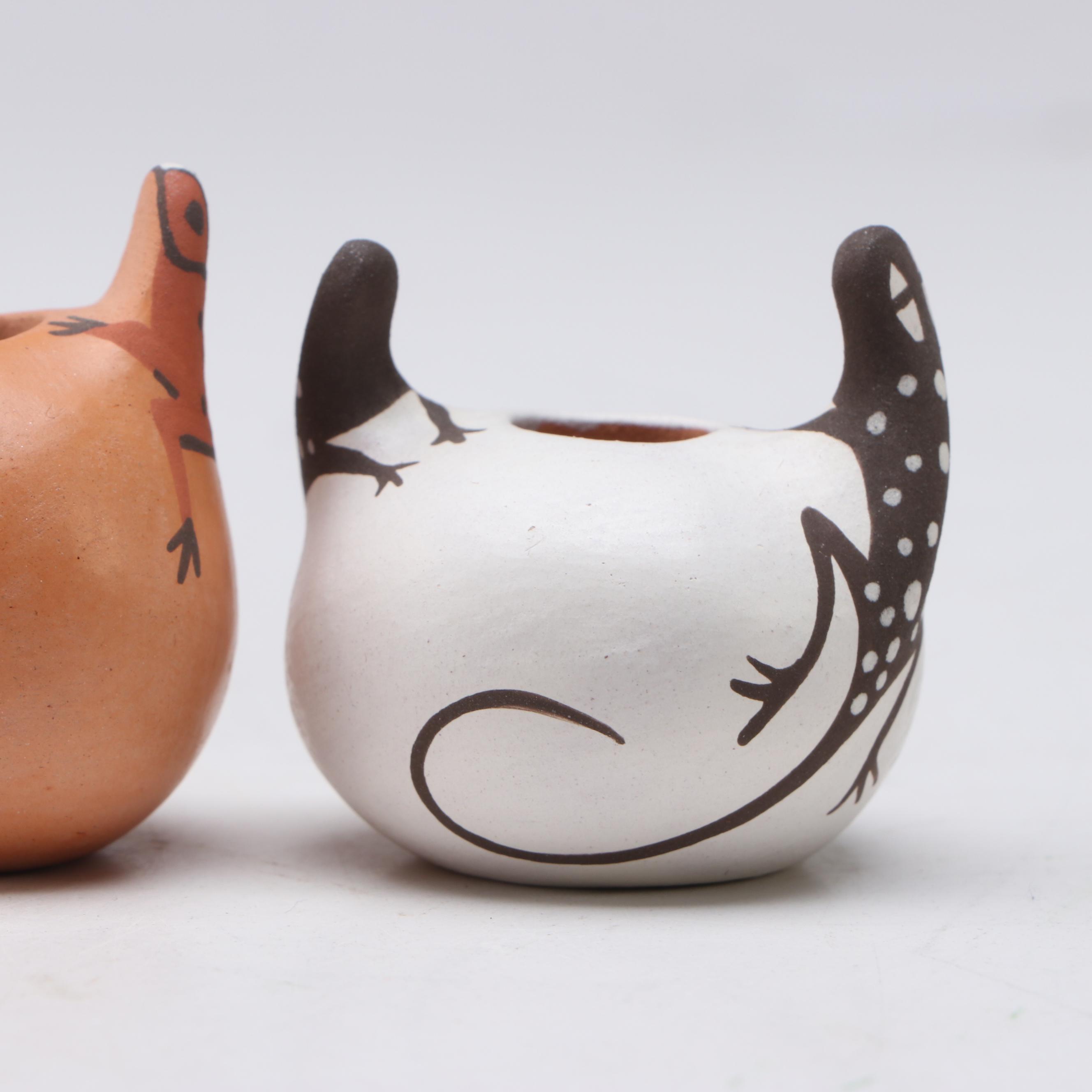 Agnes Peynetsa Zuni Pueblo Pair of Seed Pots, 2008