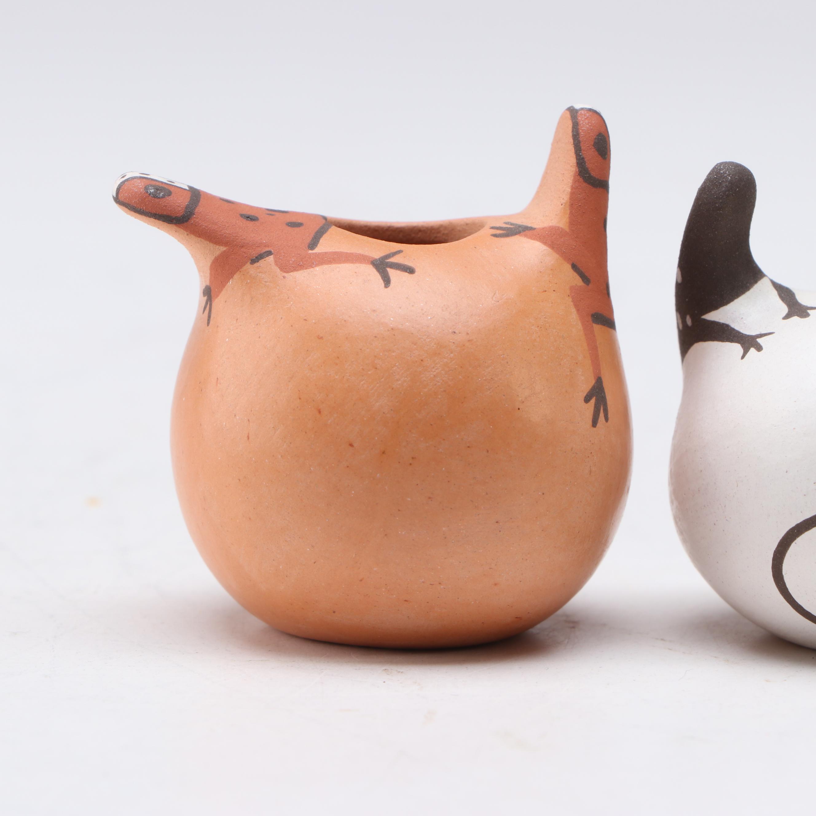 Agnes Peynetsa Zuni Pueblo Pair of Seed Pots, 2008