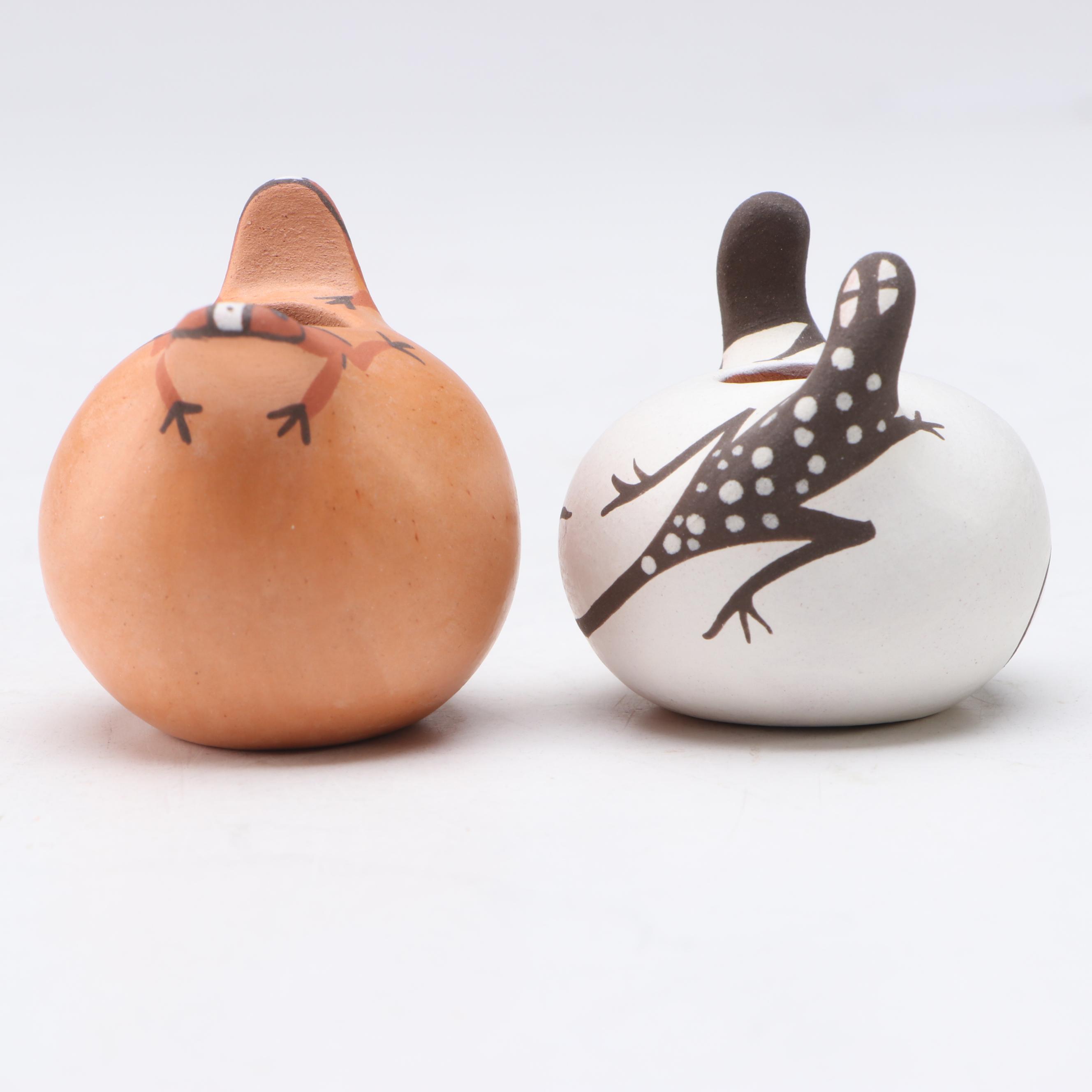 Agnes Peynetsa Zuni Pueblo Pair of Seed Pots, 2008