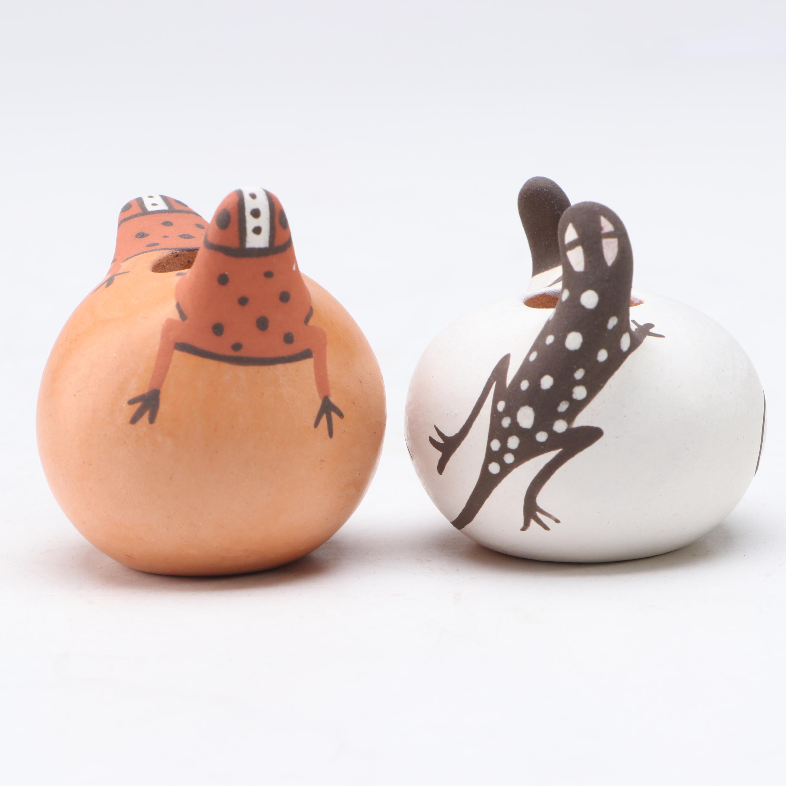 Agnes Peynetsa Zuni Pueblo Pair of Seed Pots, 2008
