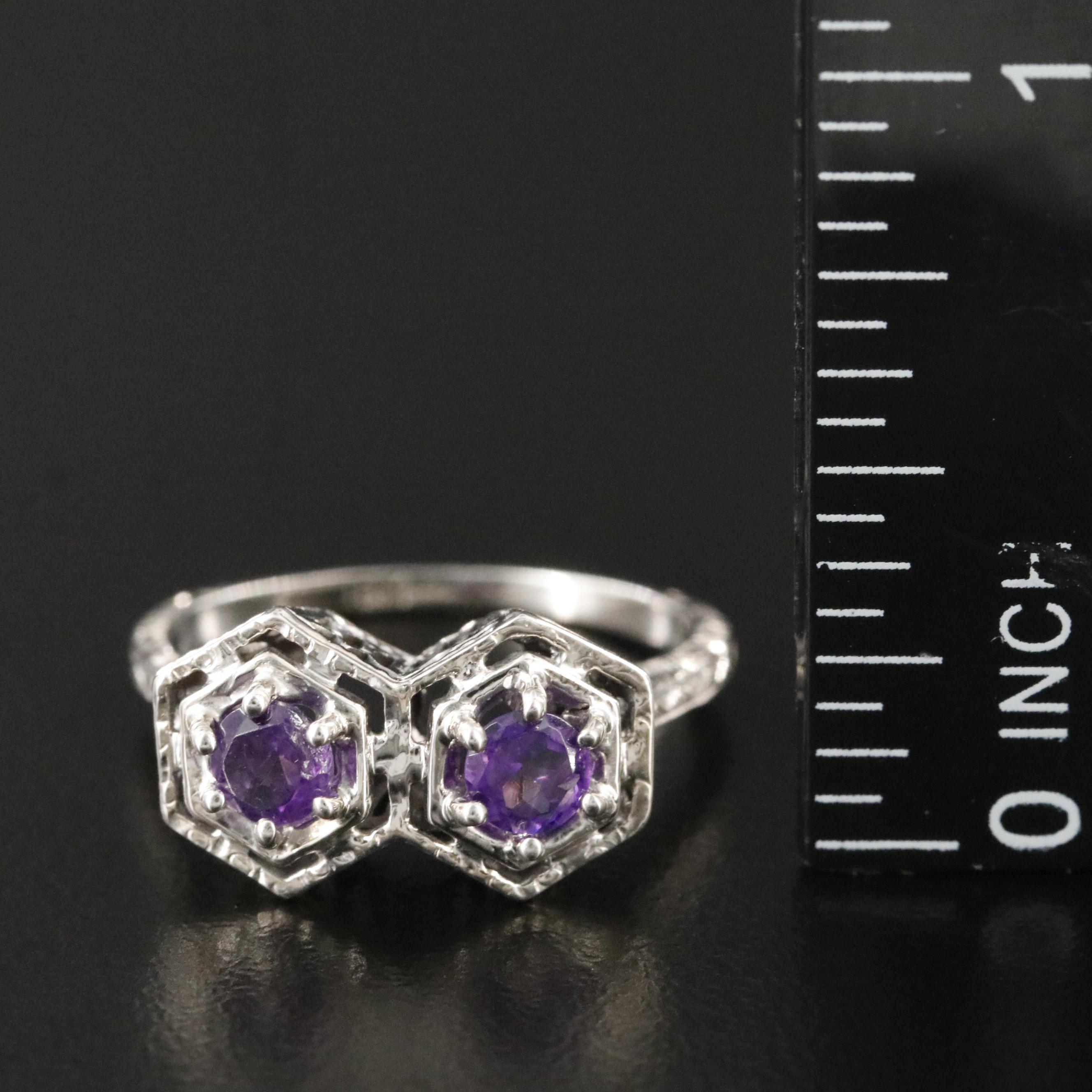 18K Amethyst Ring