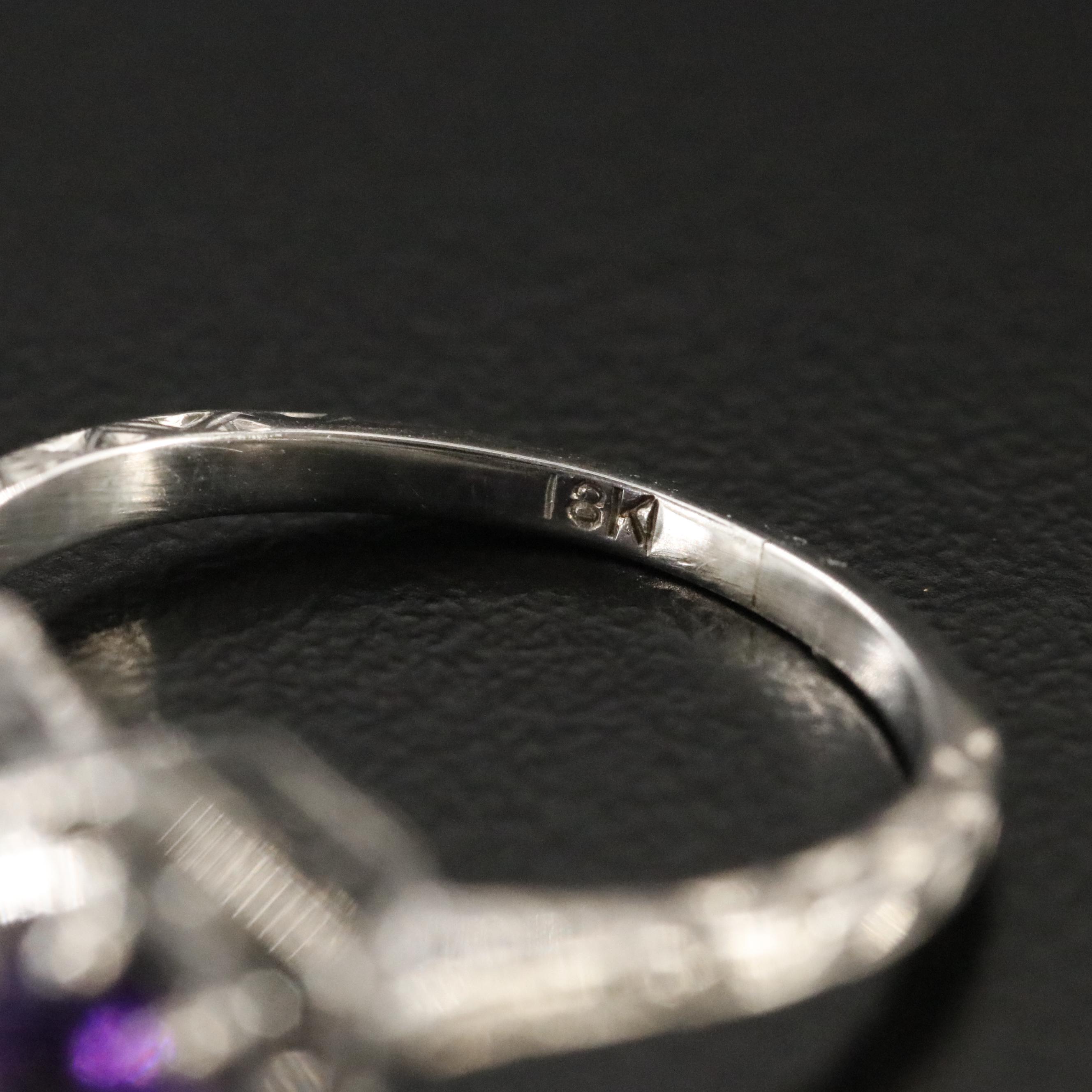 18K Amethyst Ring