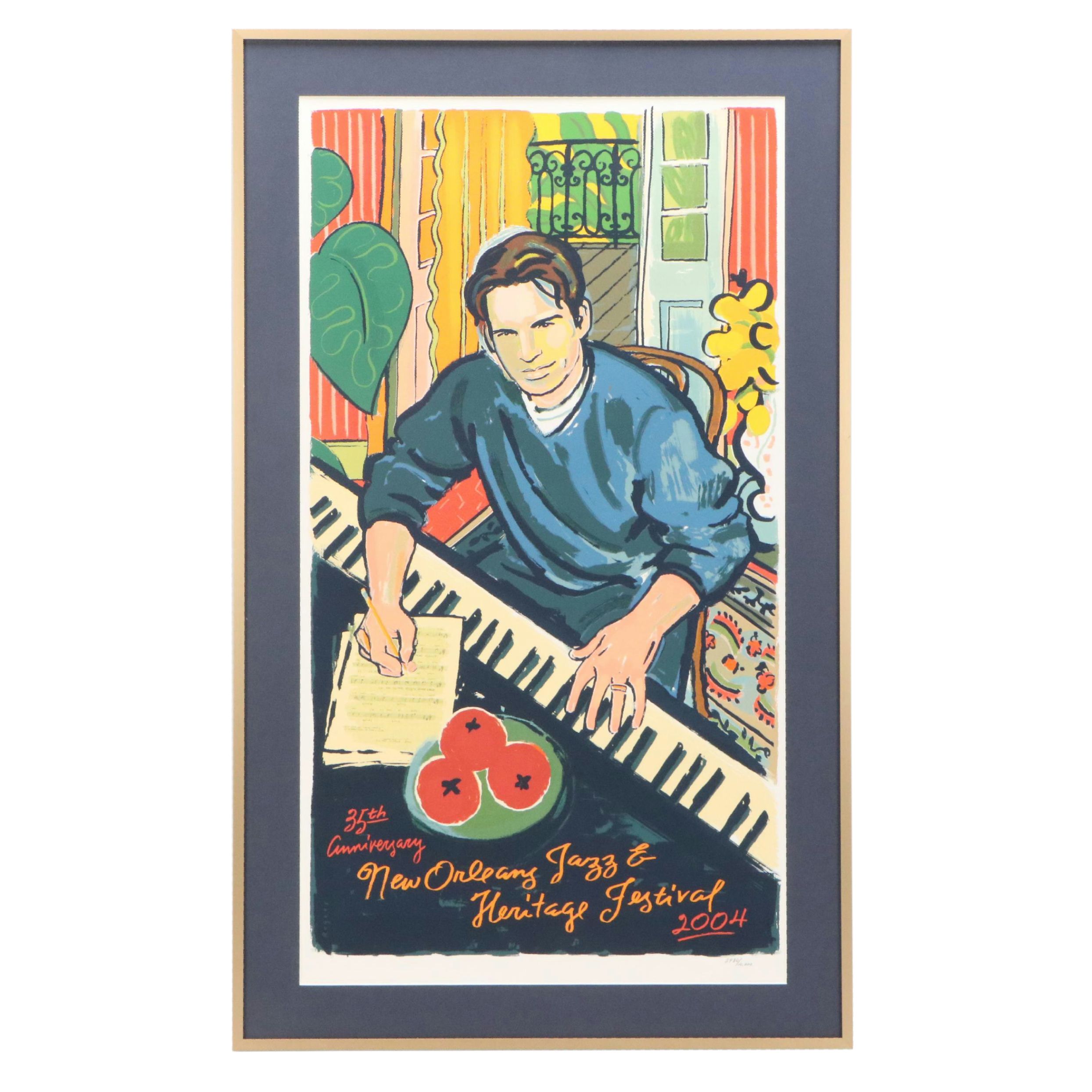 Paul Rogers Screenprint "New Orleans Jazz & Heritage Festival", 2004