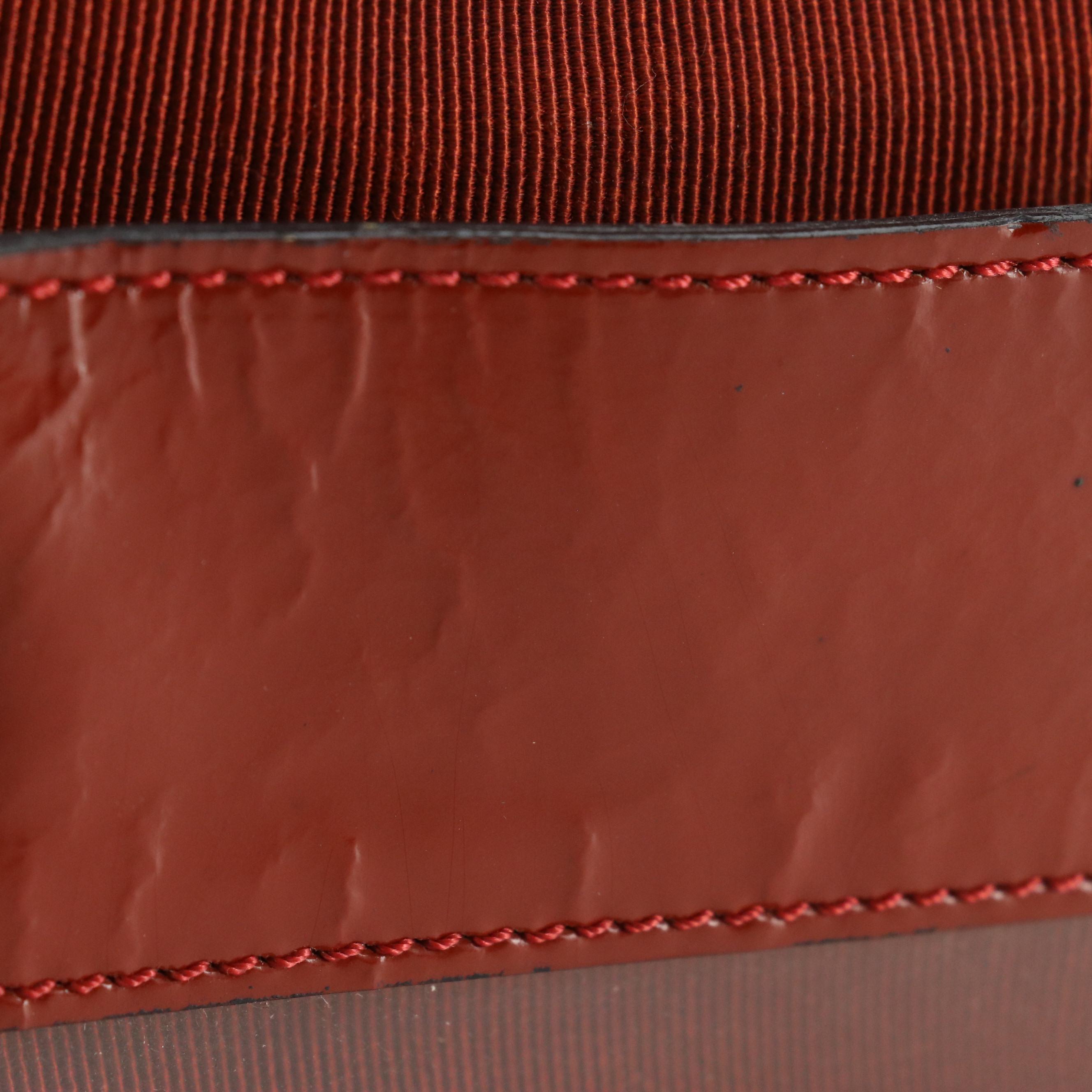 Salvatore Ferragamo 2-in-1 Vinyl Tote and Gancini Clutch Insert