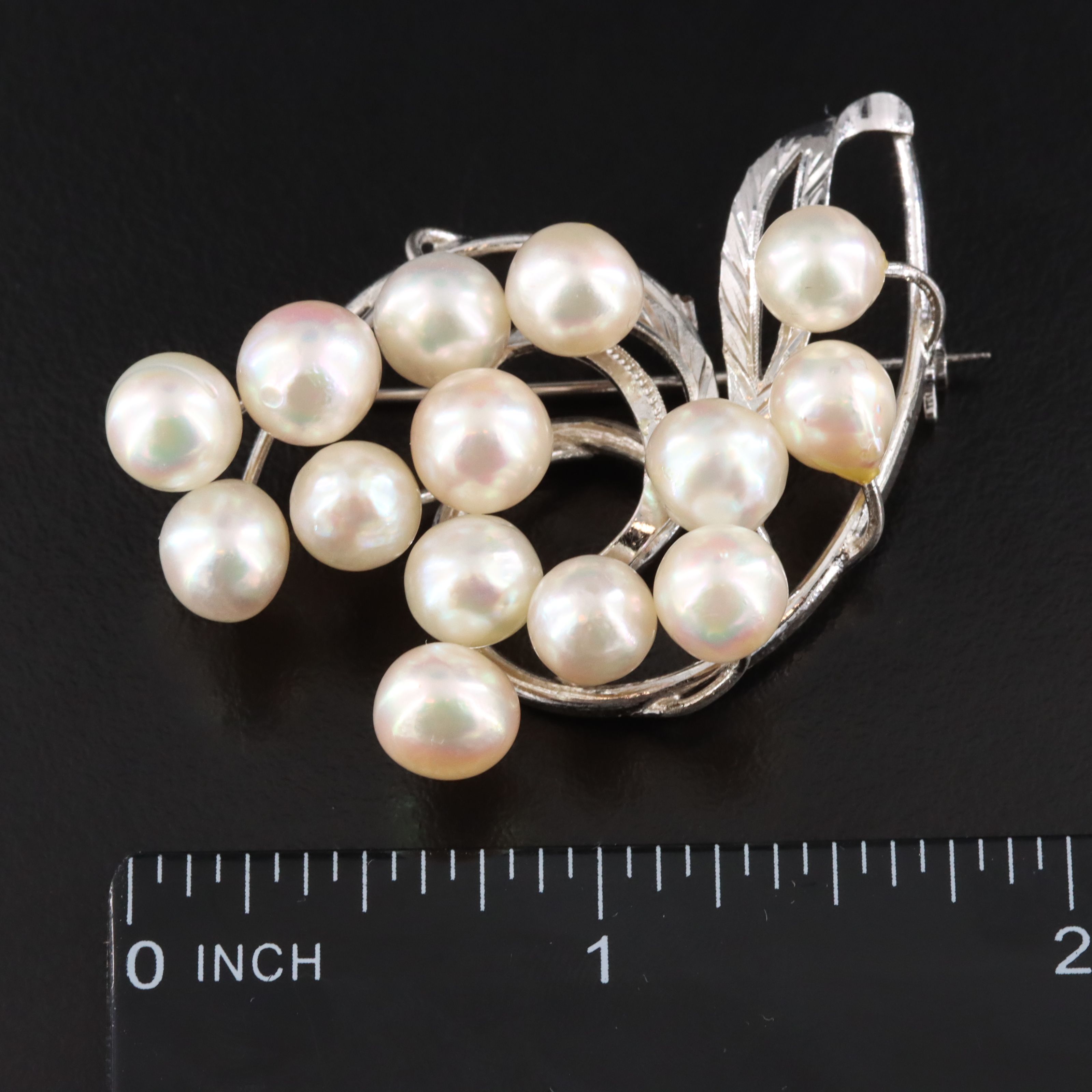 Pearl Brooches with Sterling Earrings
