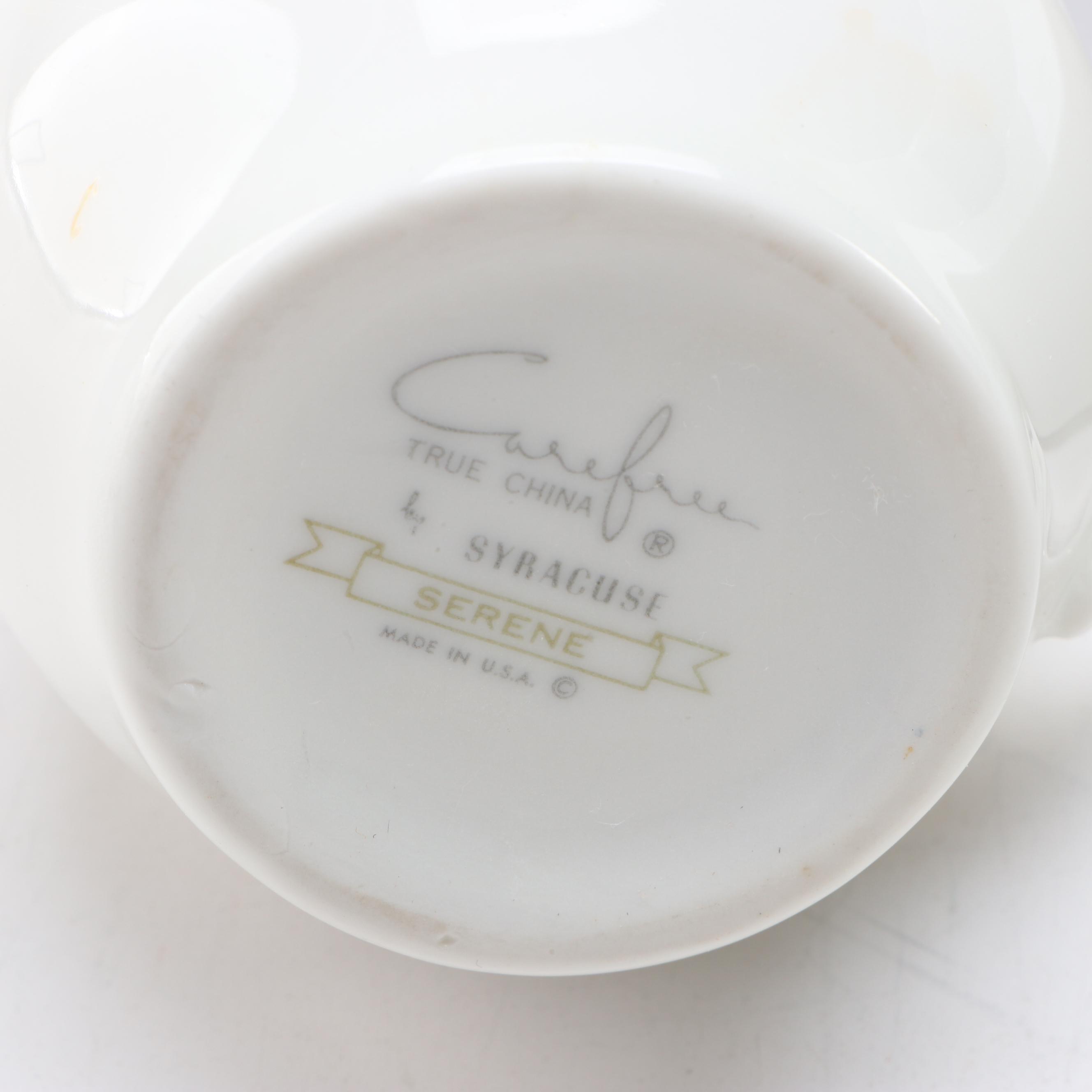 Spode "Festival" Gravy Boat with Otagiri Teapot and Other English Tableware