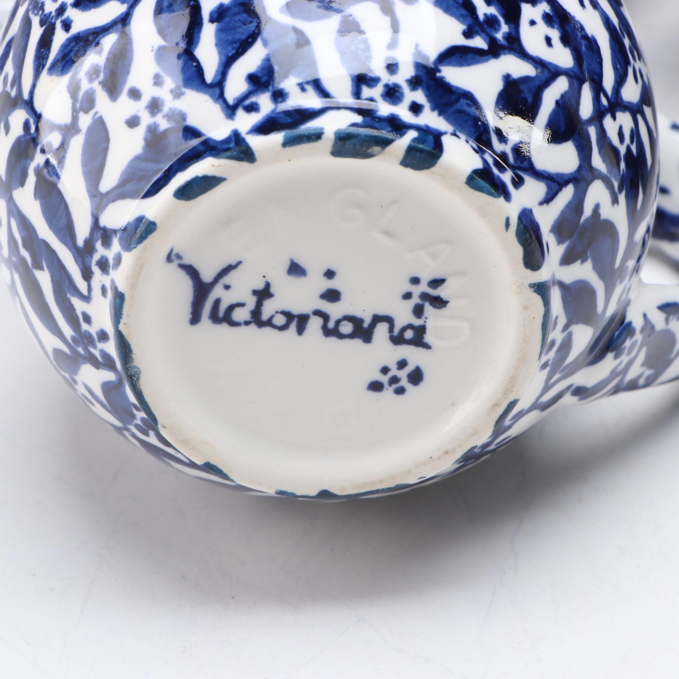 Spode "Festival" Gravy Boat with Otagiri Teapot and Other English Tableware