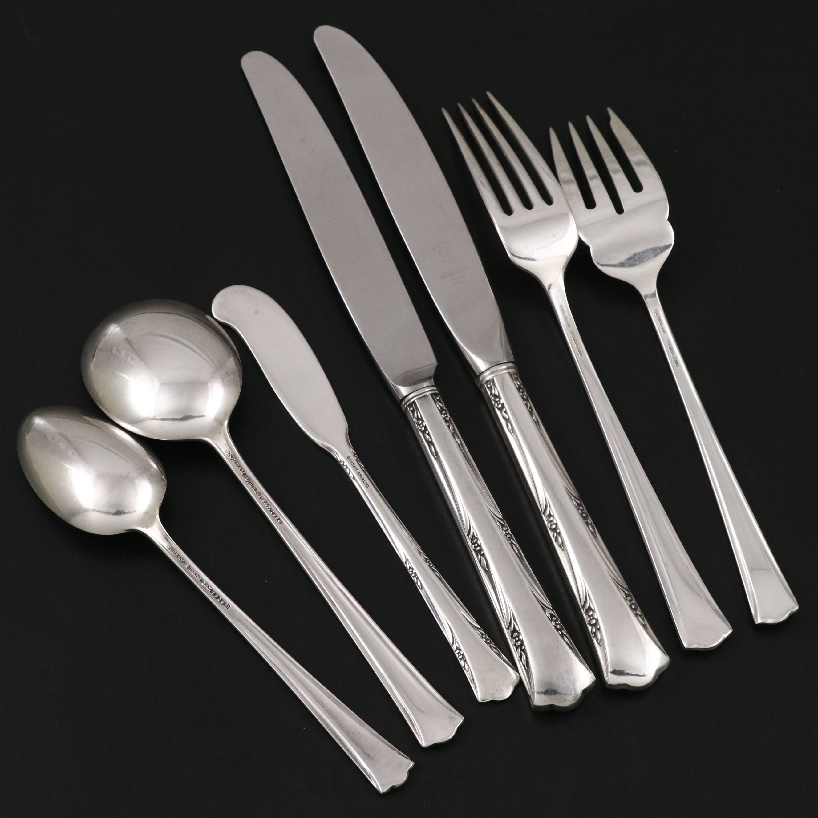 Gorham "Greenbrier" Sterling Silver Flatware, 1938-1991