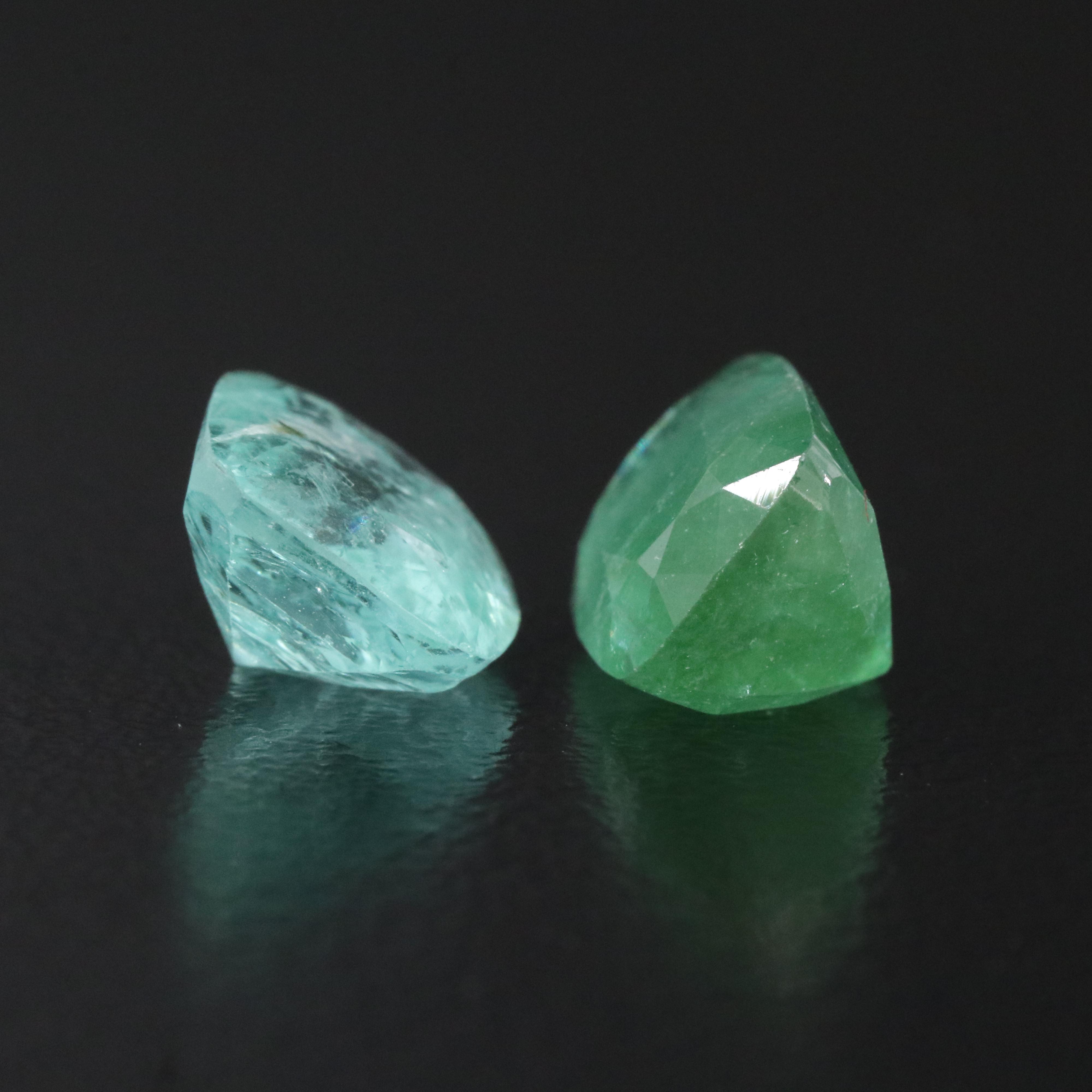 Loose 6.34 CTW Emerald and Green Beryl