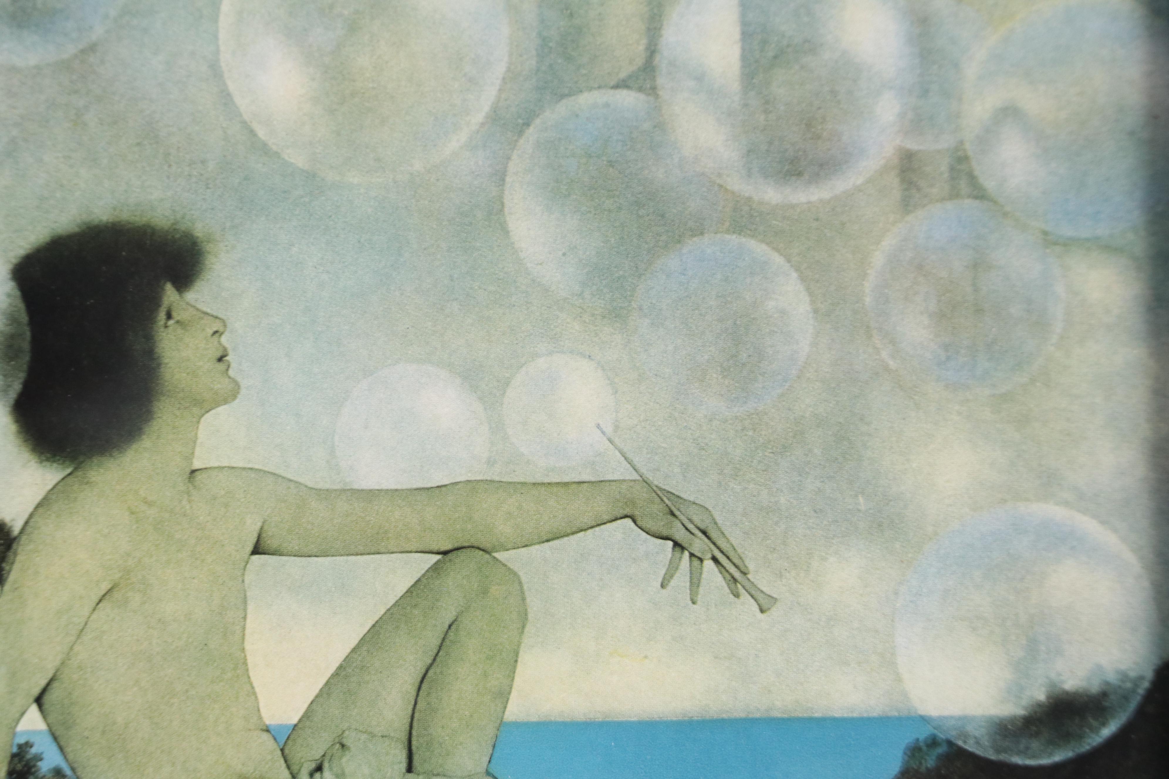 After Maxfield Parrish Offset Lithograph "Wild Geese" and More, Mid-20th Century